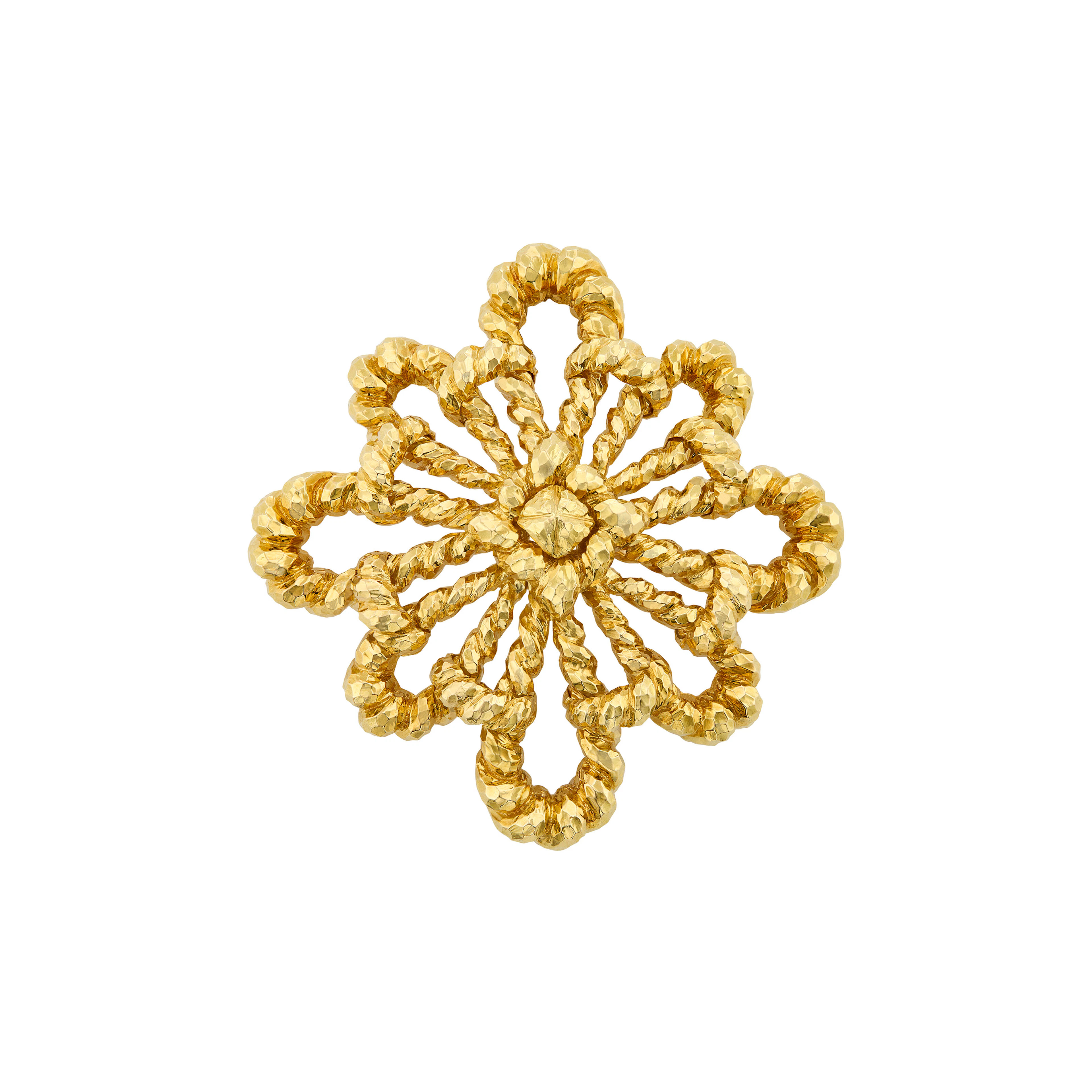 David Webb Gold Brooch