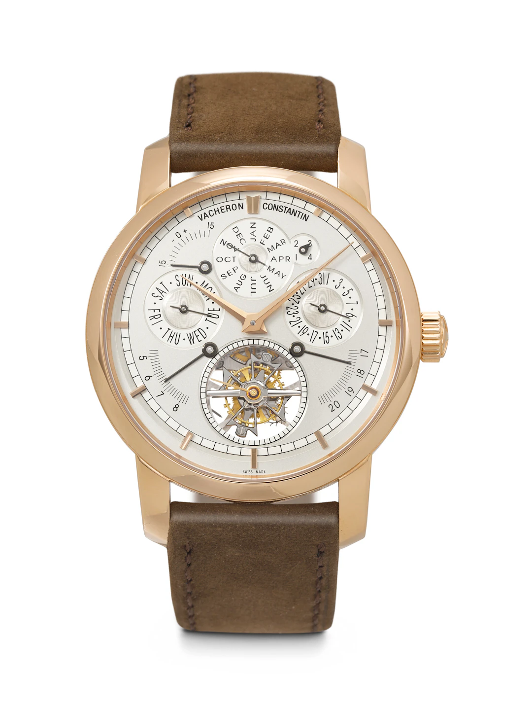 Vacheron Constantin. An Exceptional and Impressive 18K Pink Gold Perpetual