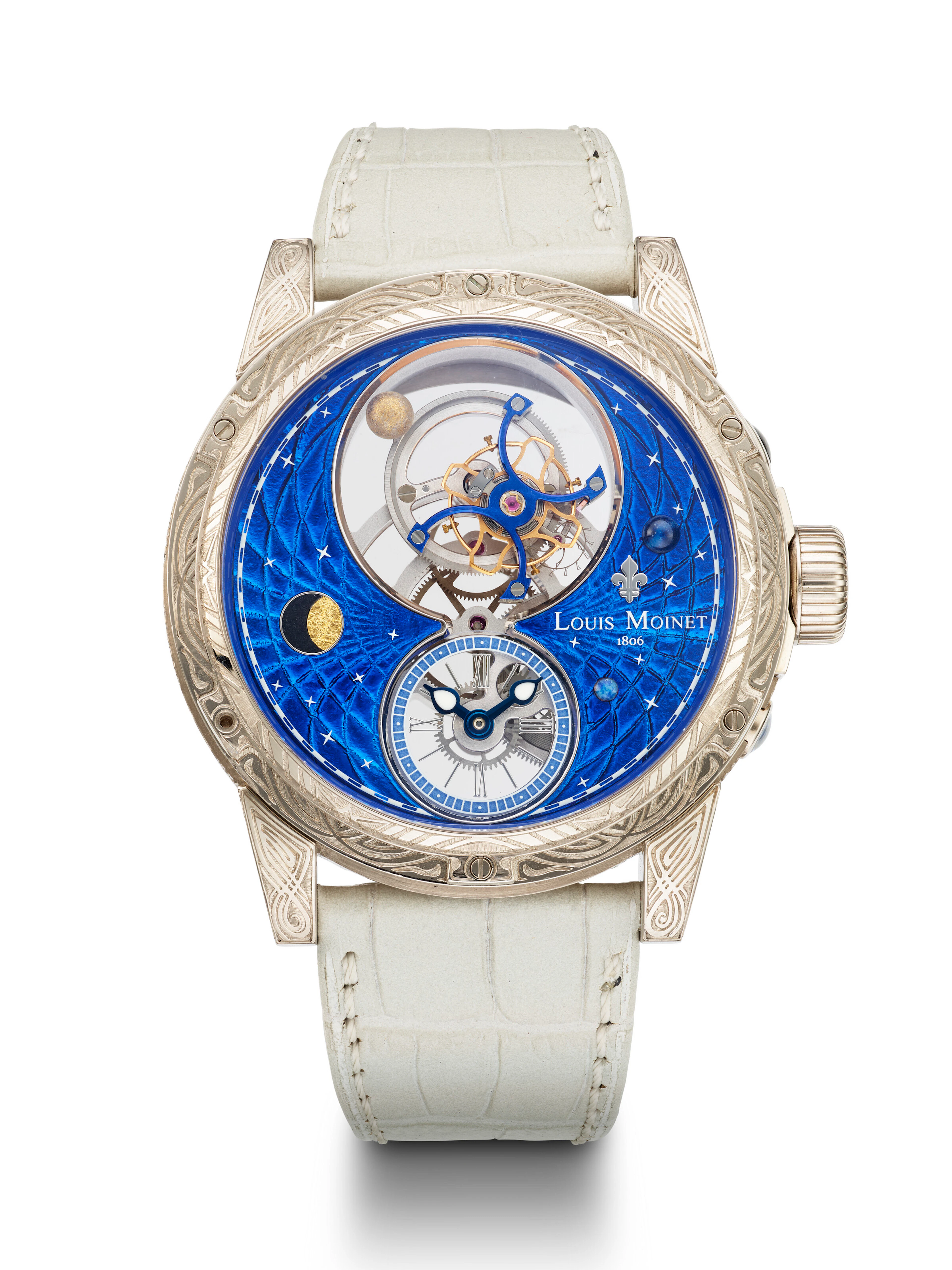Louis Moinet, Magnificient Limited Edition White Gold Tourbillon 'Space