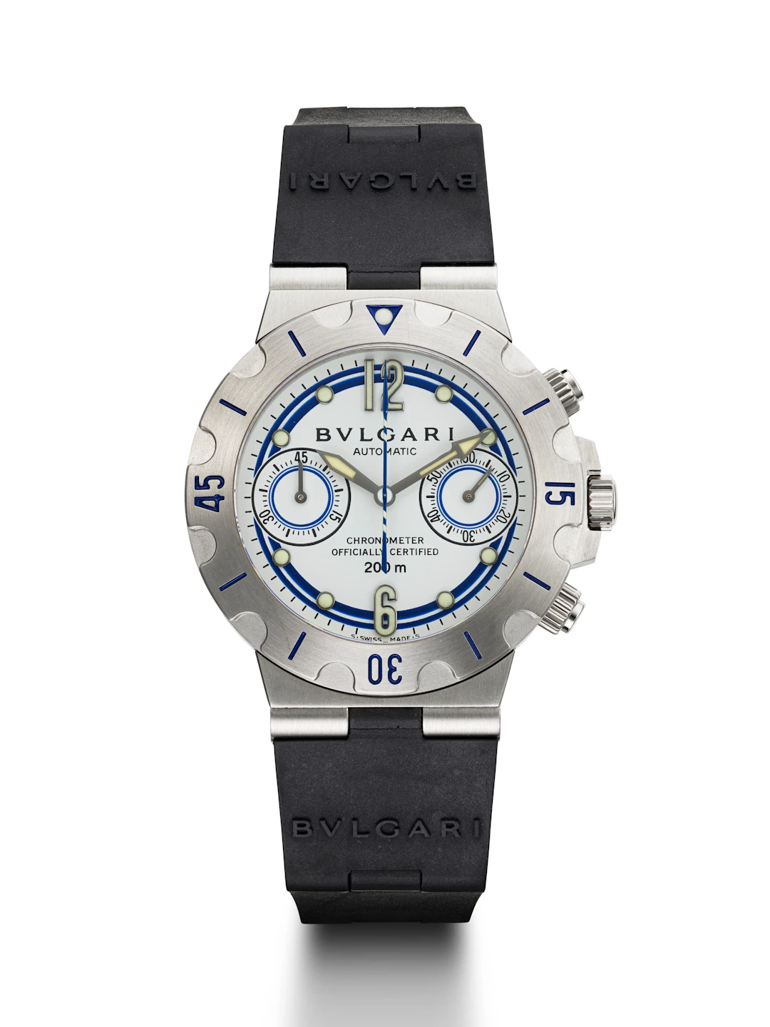 Bvlgari, Limited Edition Stainless Steel 'Scuba Chrono', Ref. Sc38Nsw