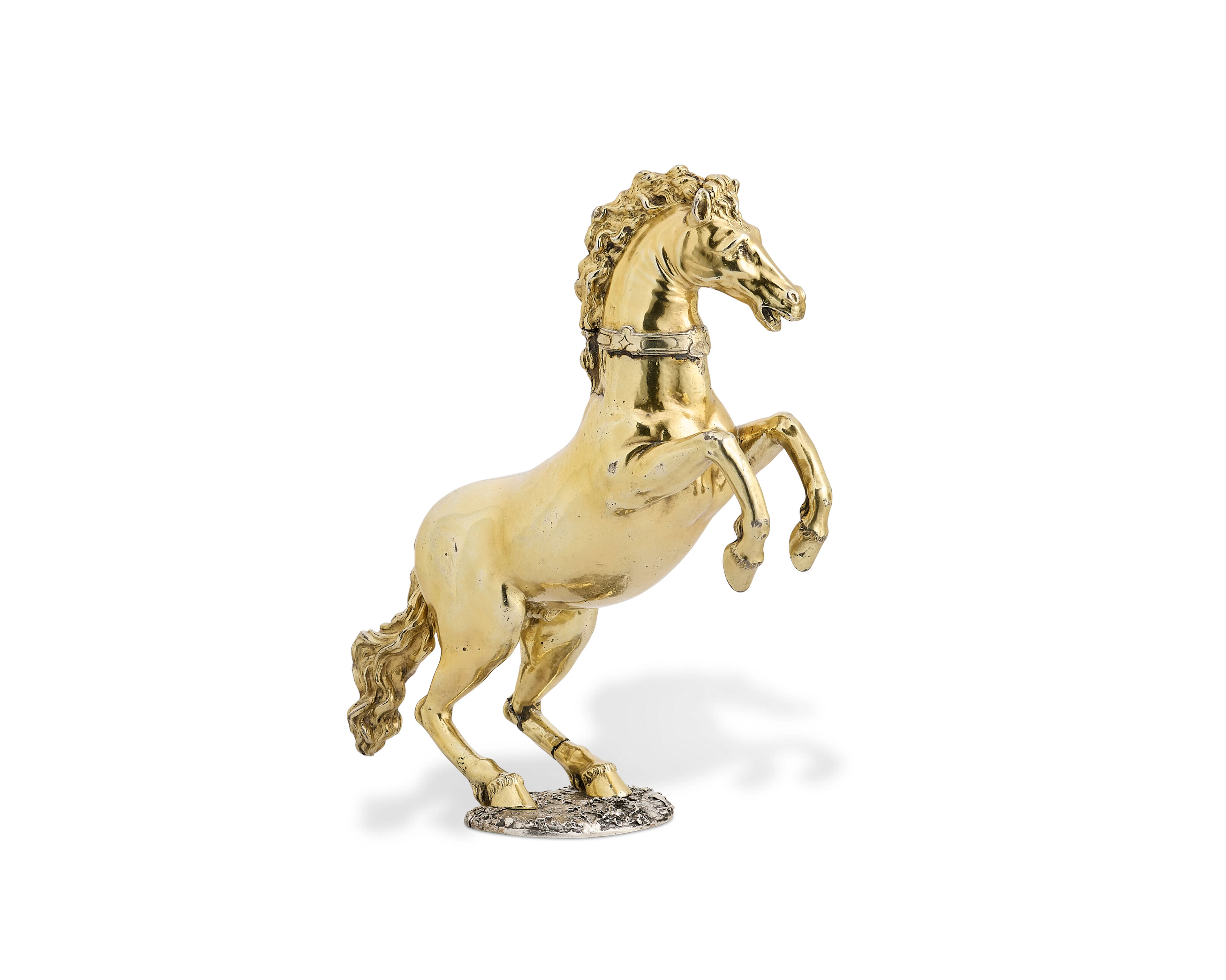 Coupe À Boire Zoomorhique En Vermeil Et Argent Allemand Provenant