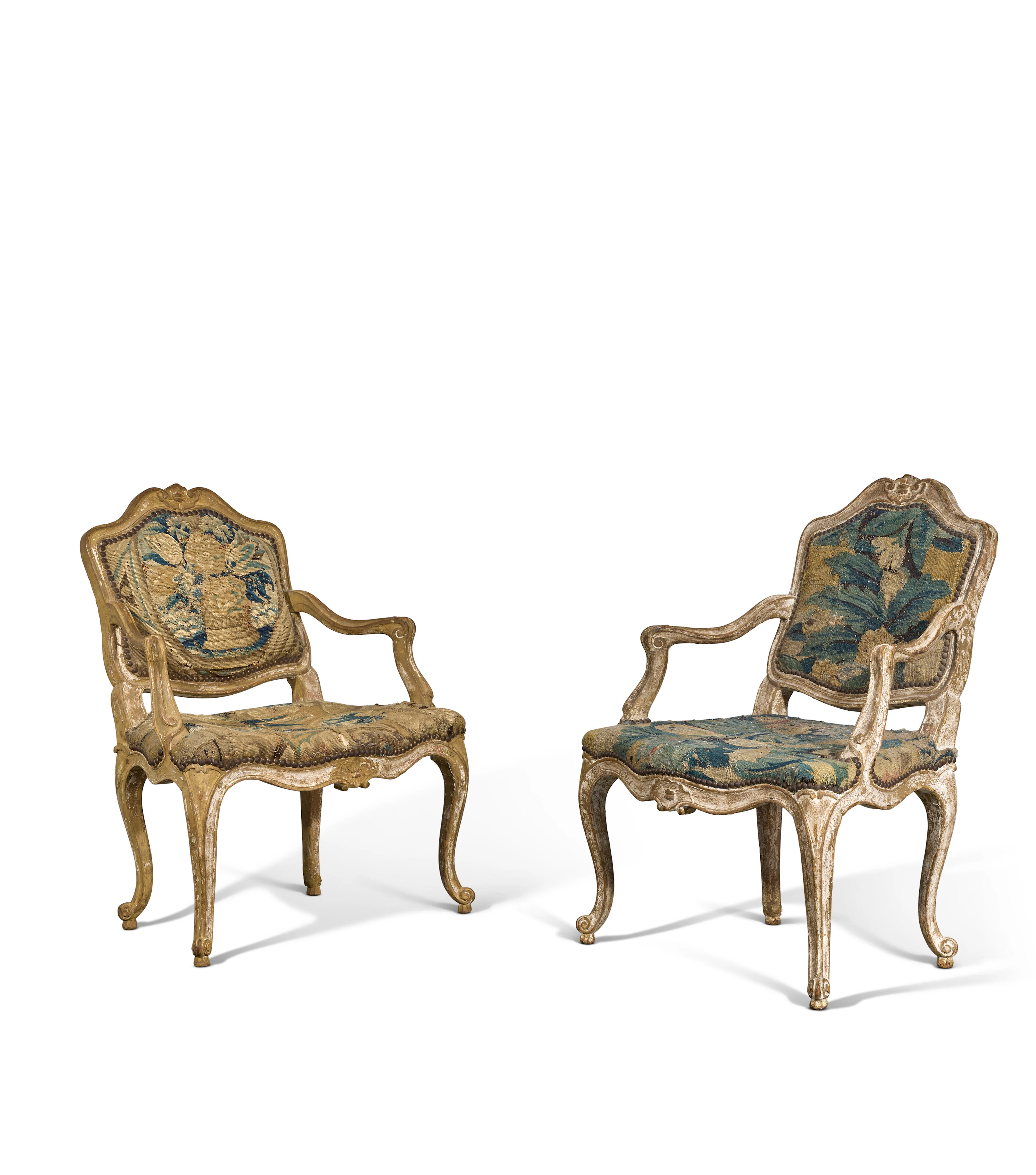 Paire De Fauteuils D’enfant De Style Louis Xv