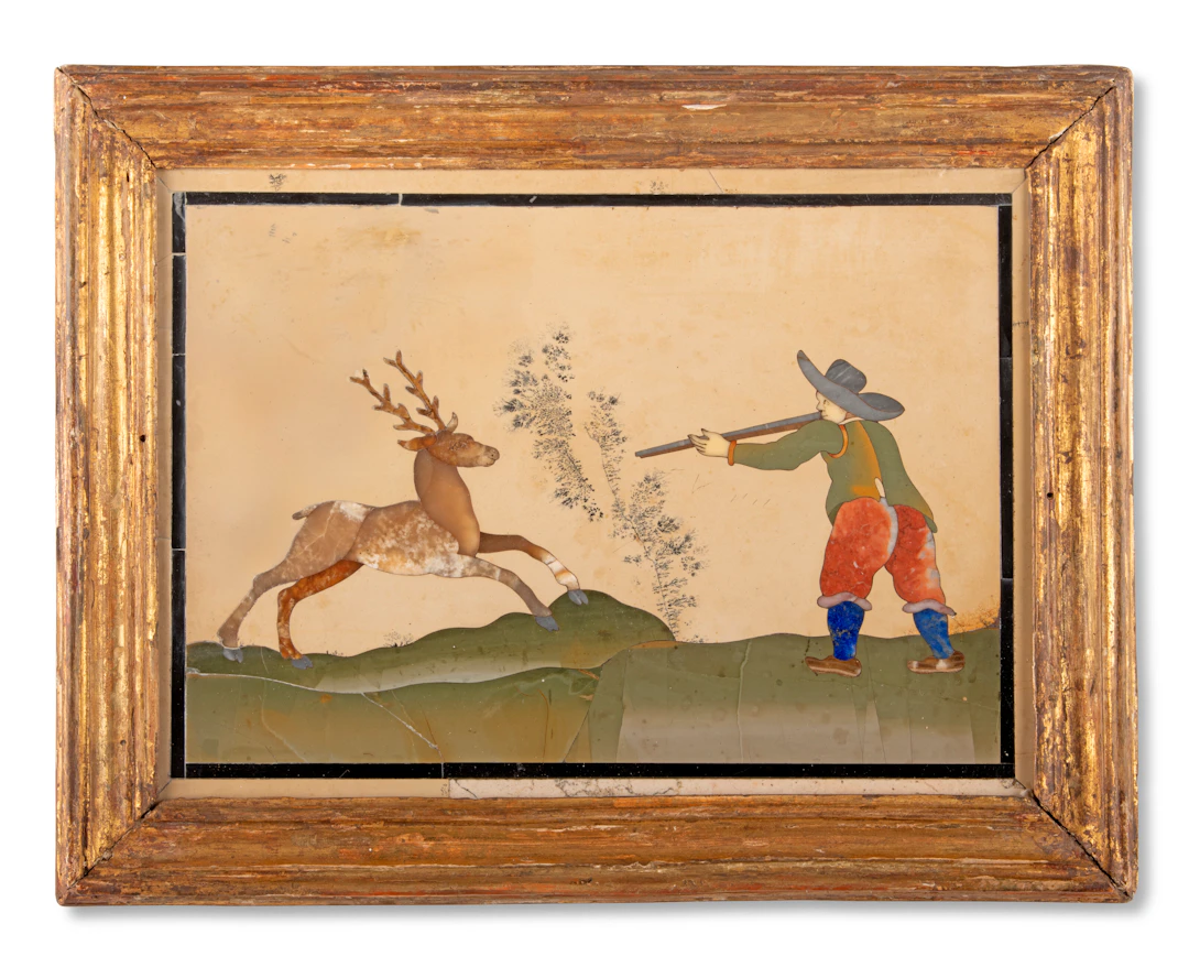 An Italian Pietra Dura Plaque