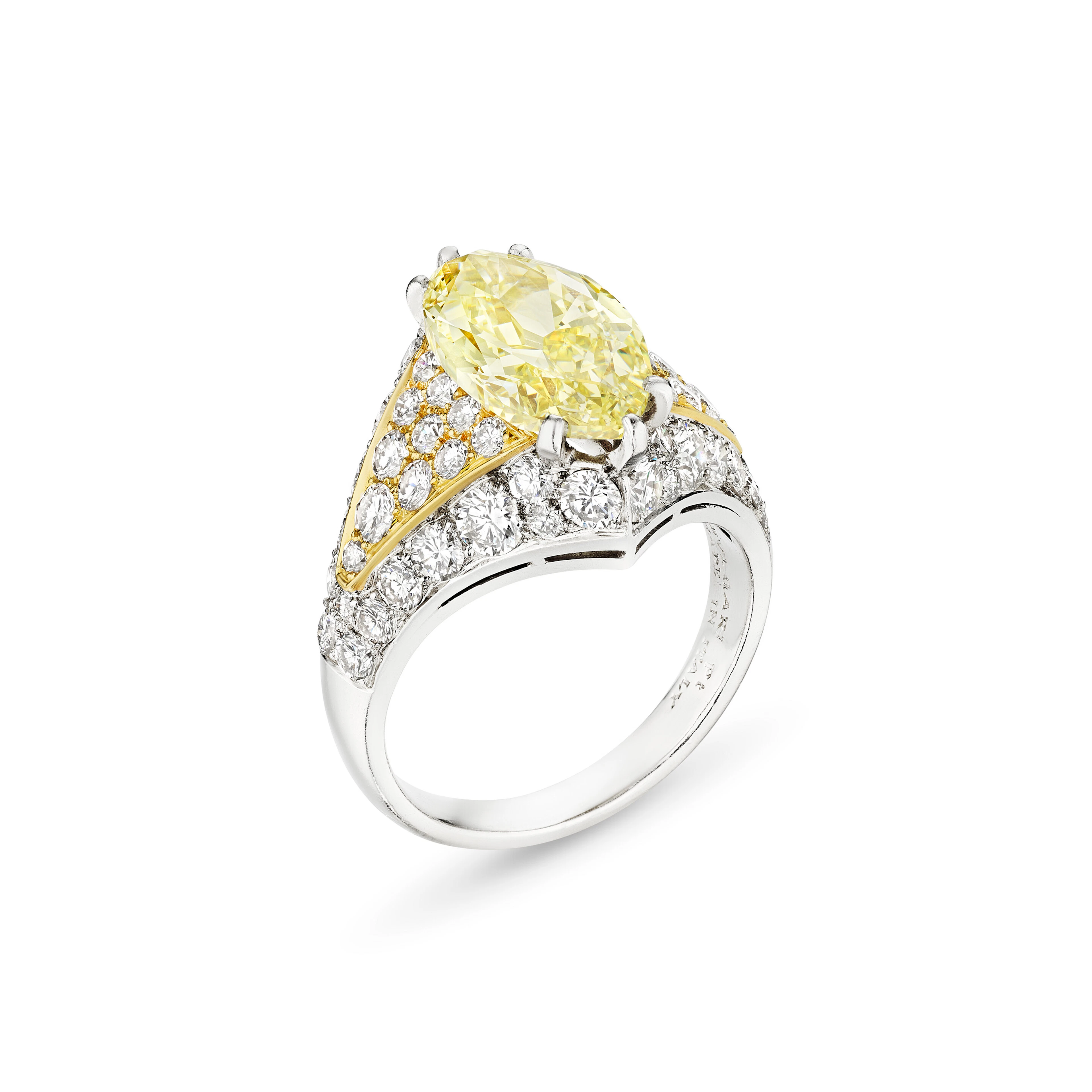 Bulgari Colored Diamond and Diamond Ring