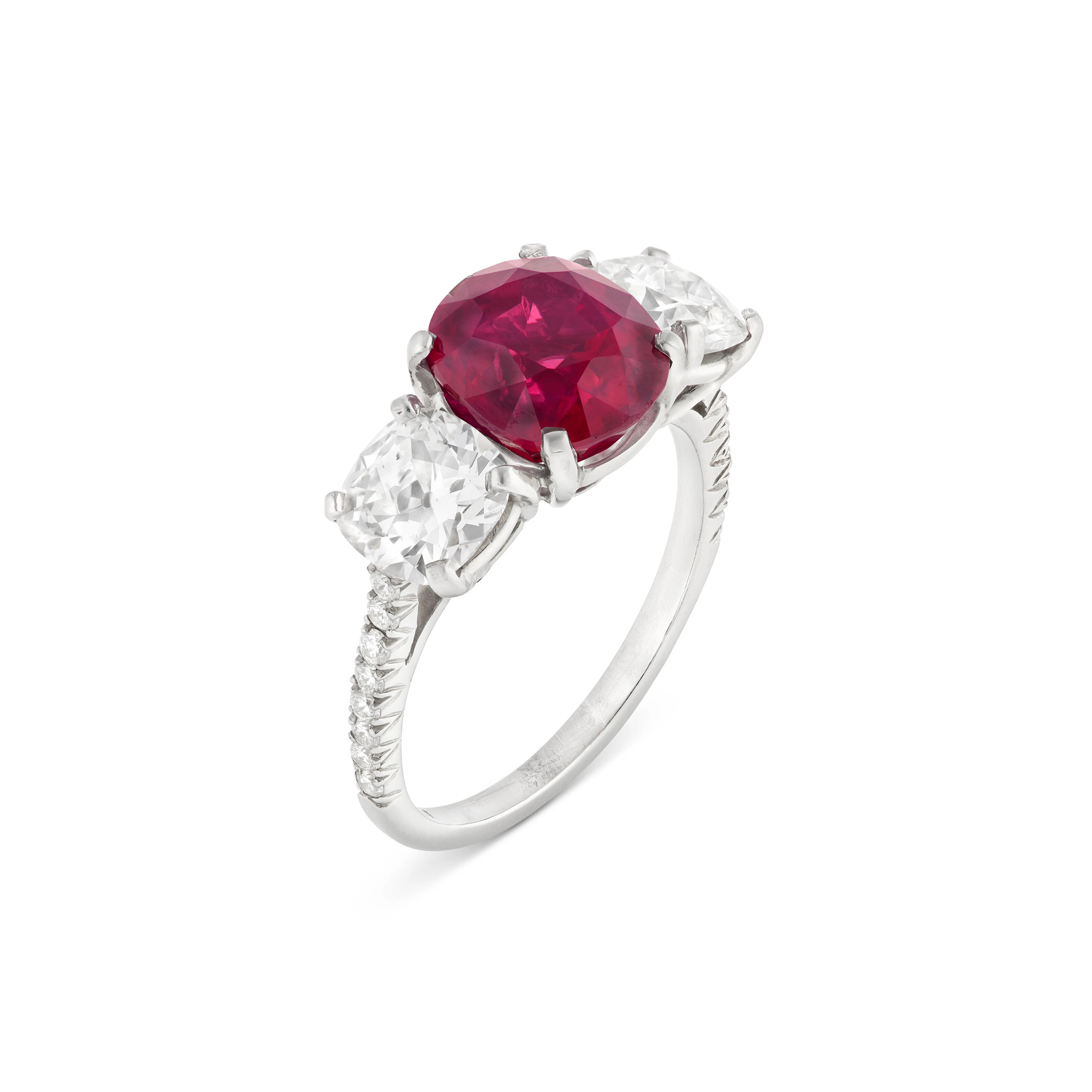 Carvin French Ruby and Diamond Ring
