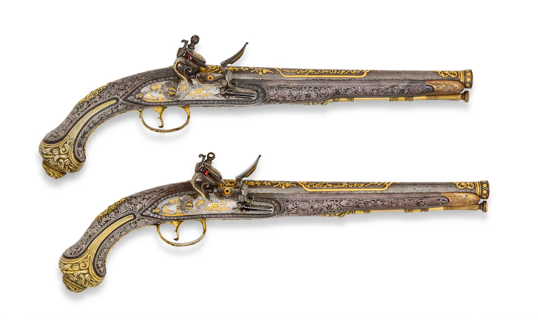 A Pair of Ottoman Miquelet Lock Pistols