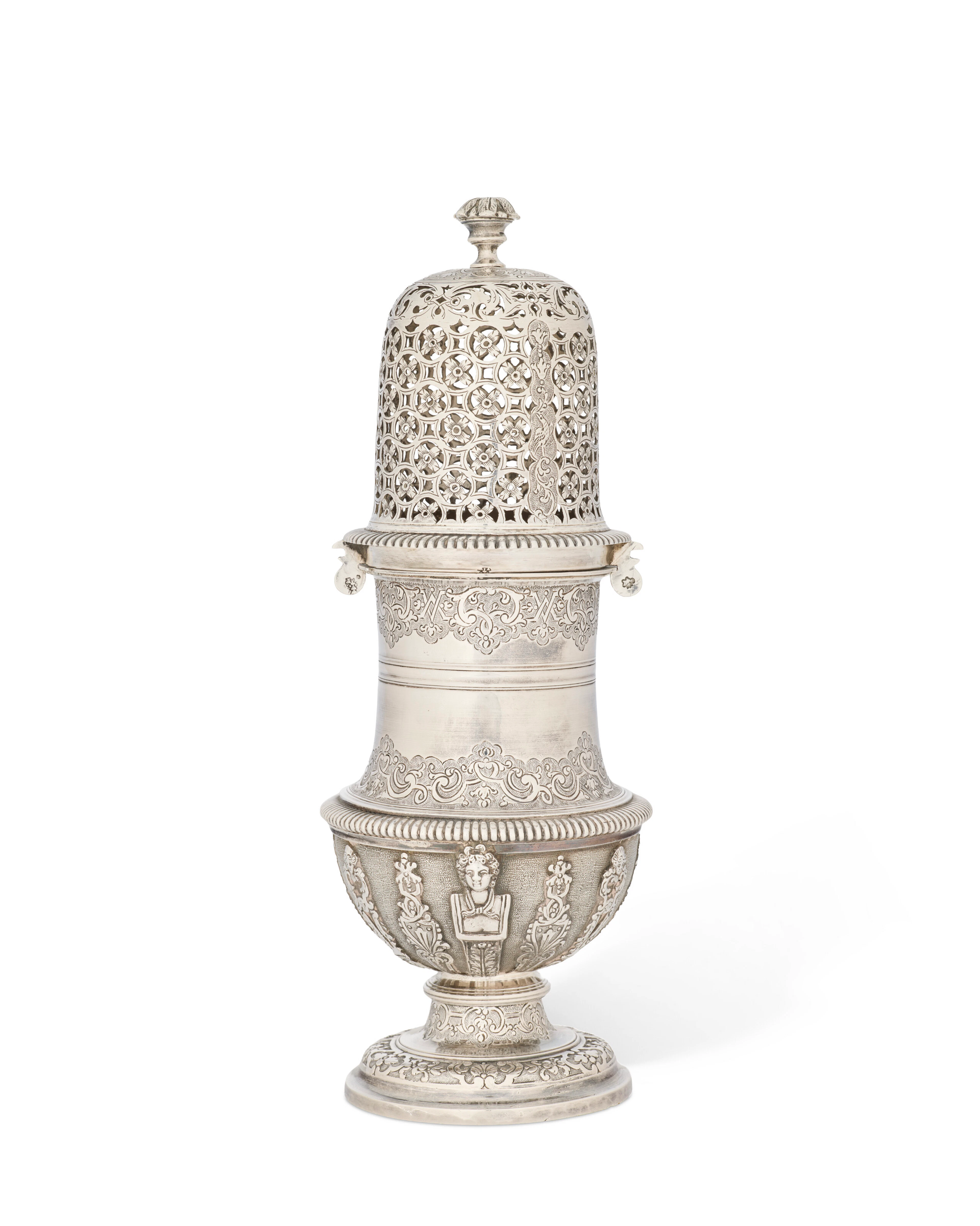 Saupoudroir En Argent D’époque Louis Xv