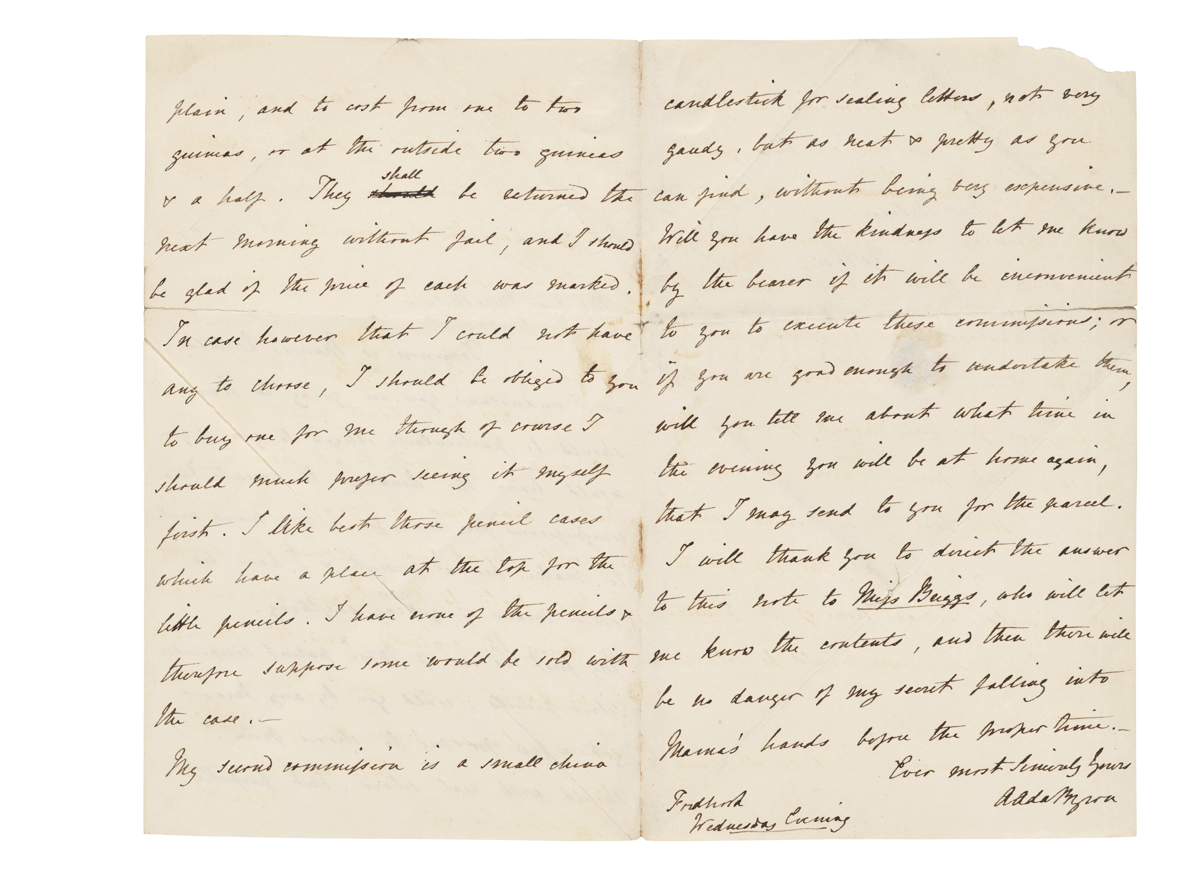 Ada Lovelace (Augusta Ada King, Countess of Lovelace, née Byron, 1815-1852)