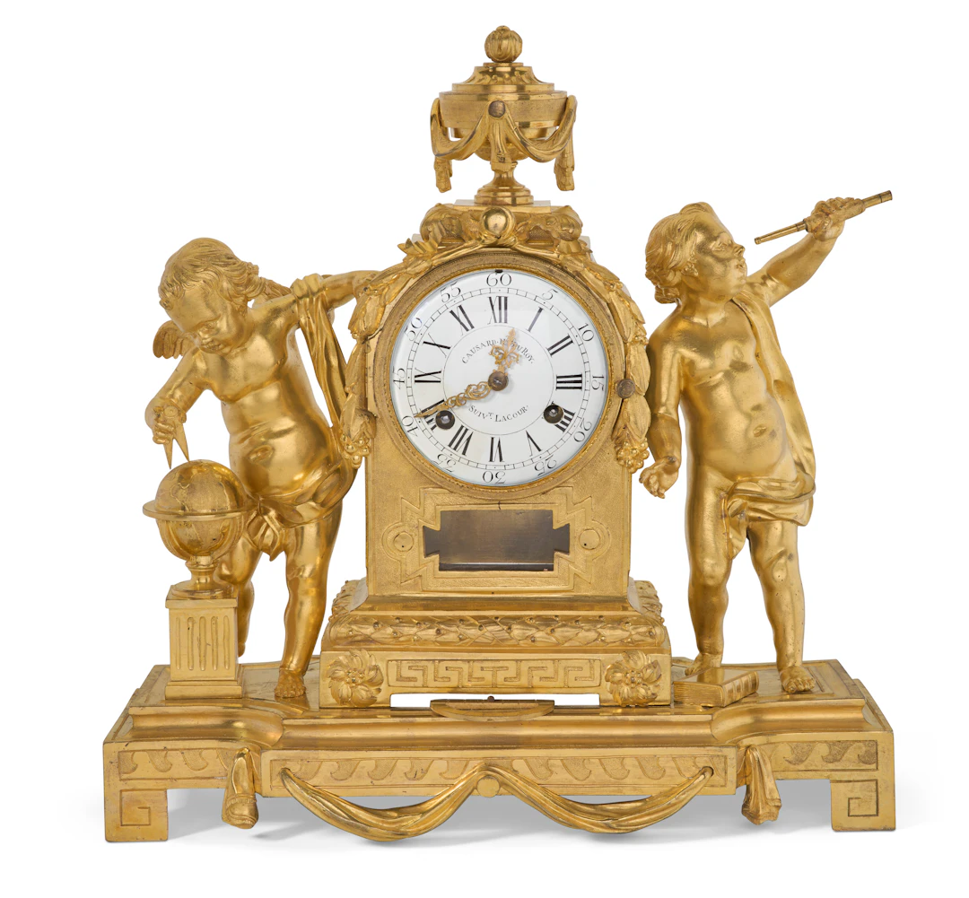 A Late Louis Xv Ormolu Mantel Clock