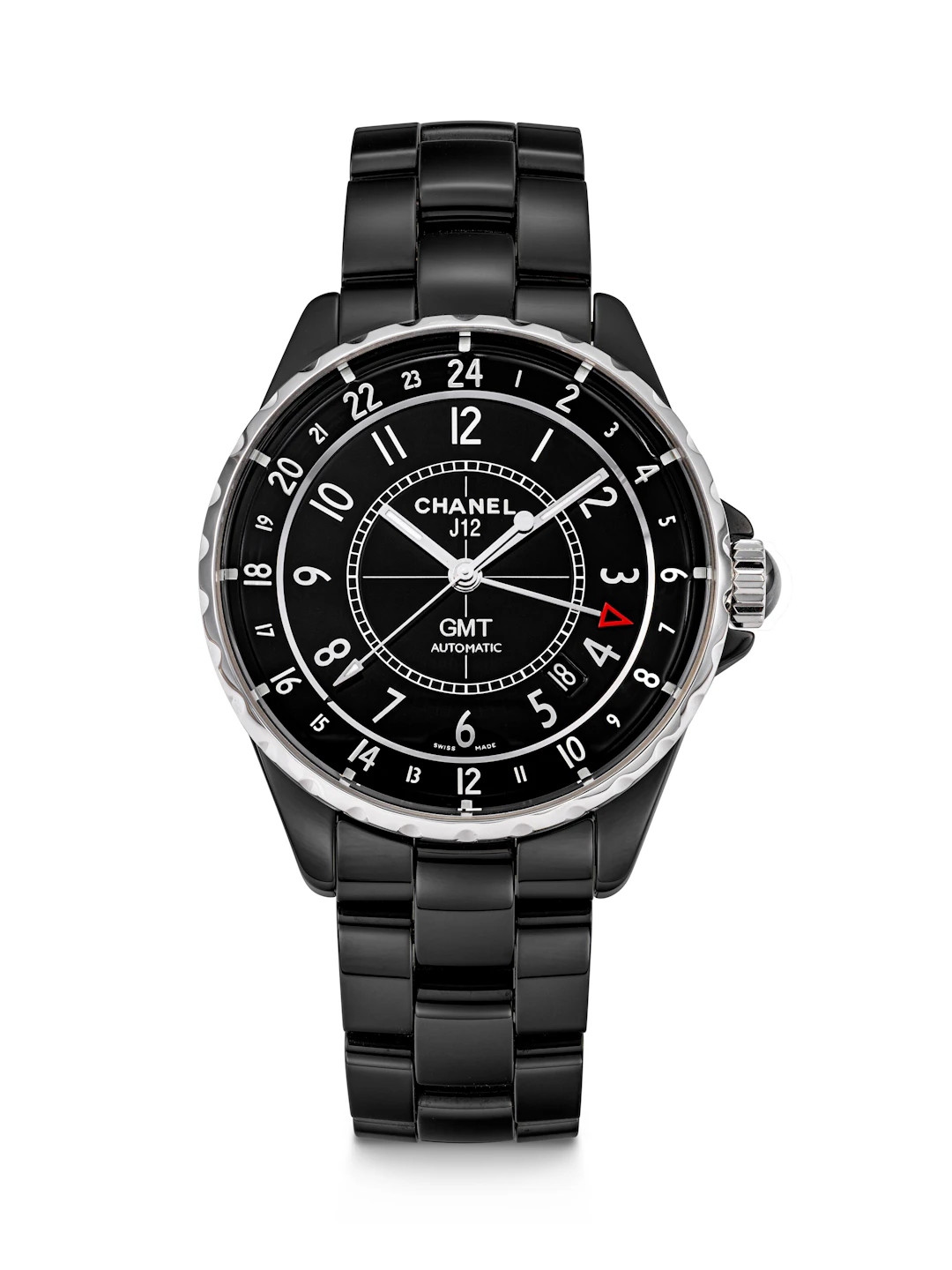 Chanel, Black Ceramic J12 Gmt