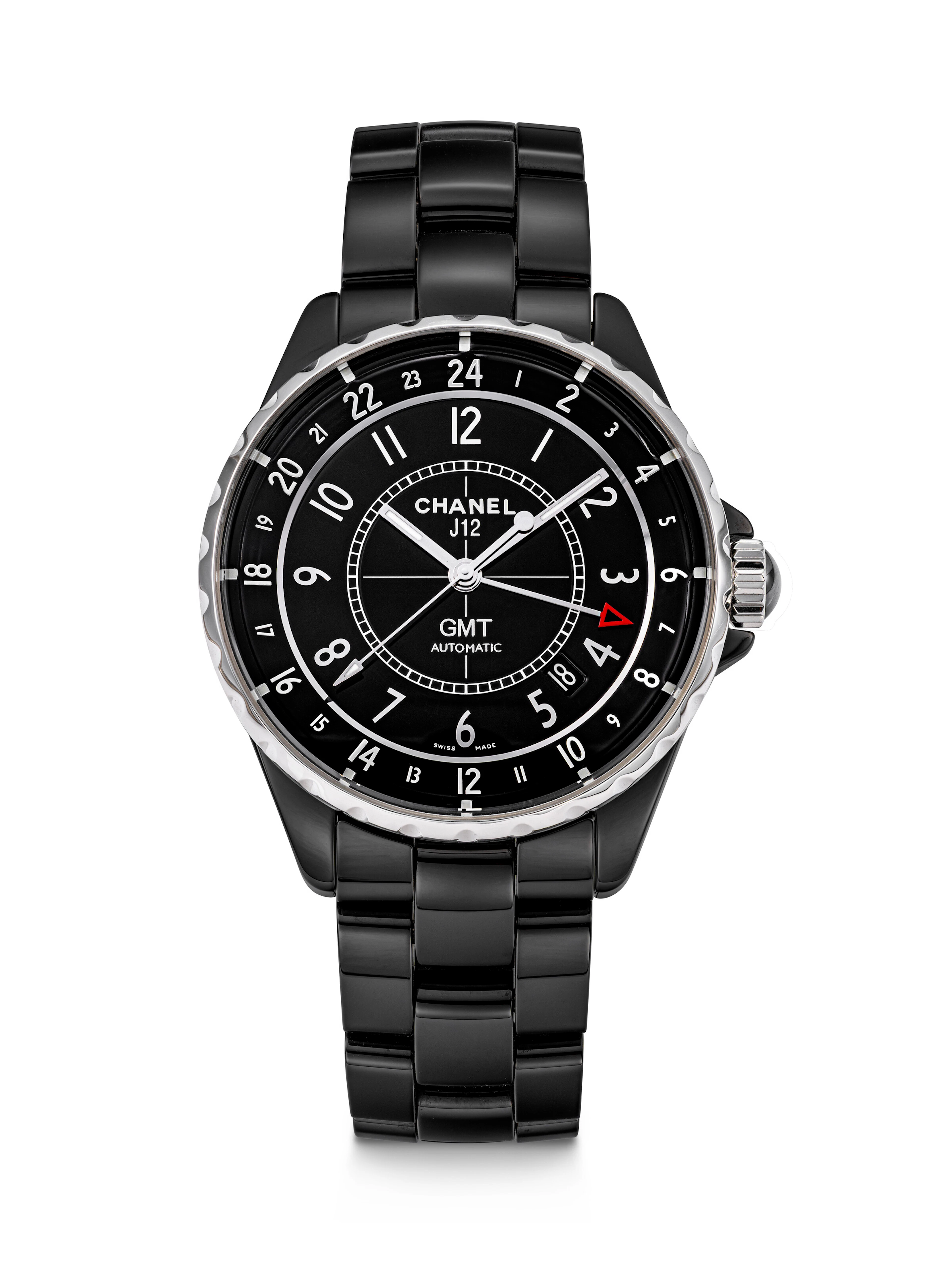 Chanel, Black Ceramic J12 Gmt