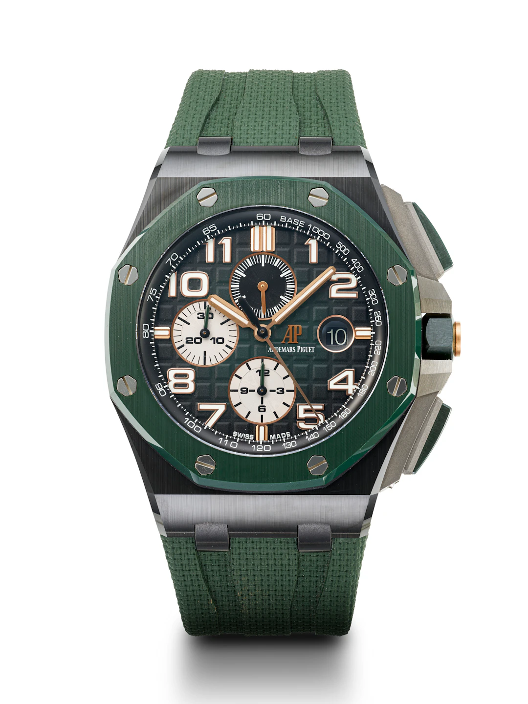 Audemars Piguet, Black, Green Ceramic and Titanium 'Royal Oak Offshore'