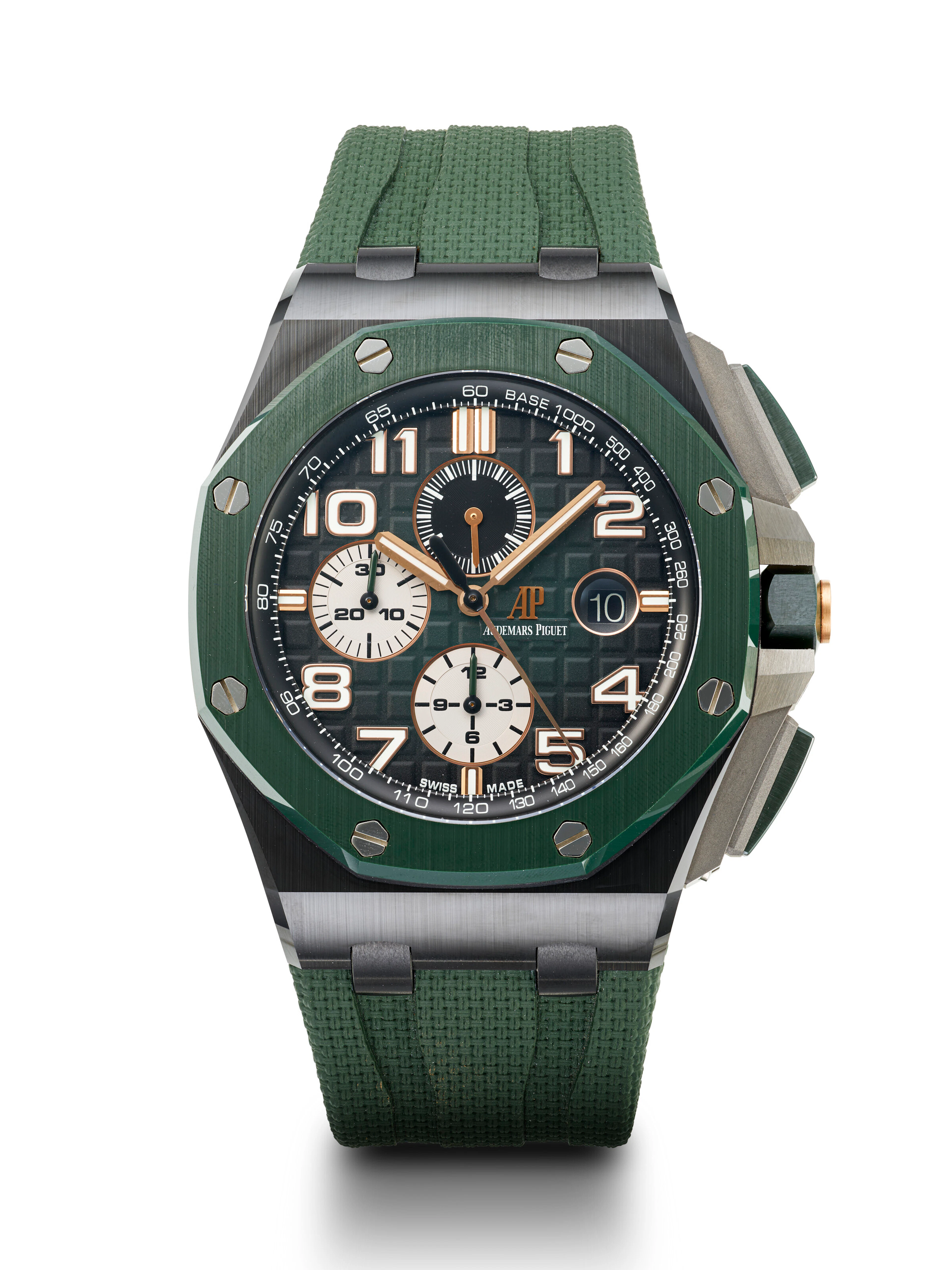 Audemars Piguet, Black, Green Ceramic and Titanium 'Royal Oak Offshore'