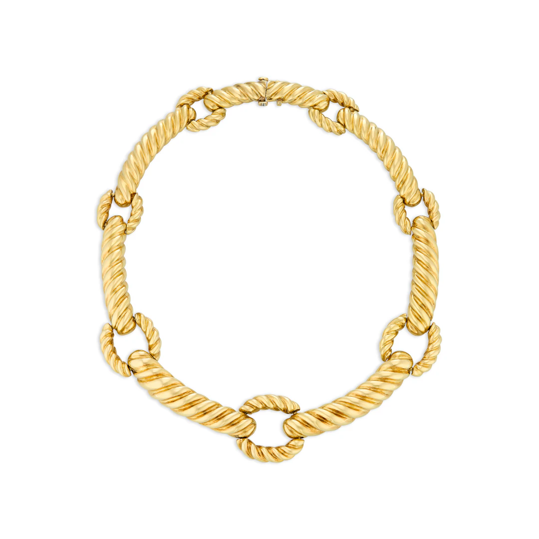 David Webb Gold Necklace