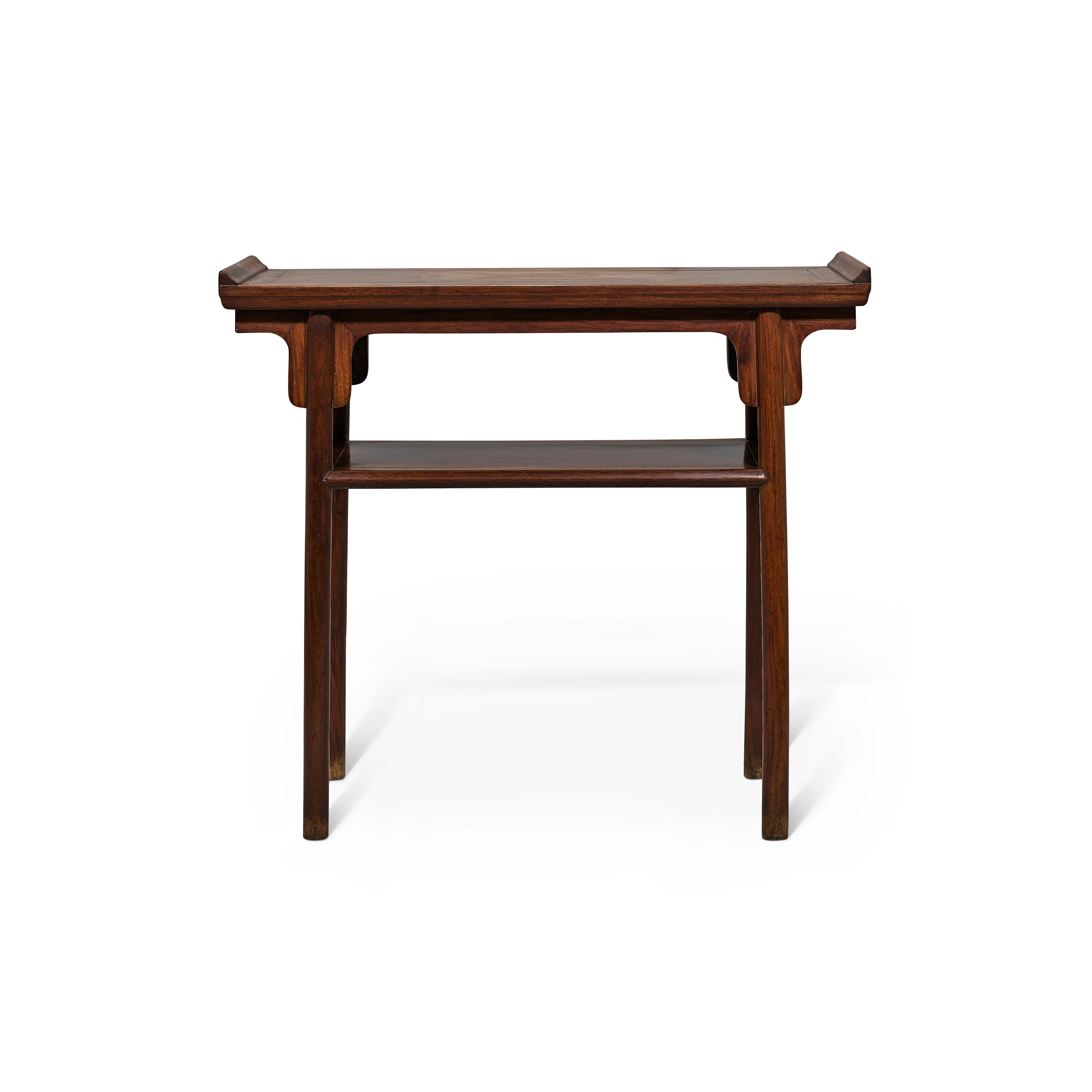 A Rare Huanghuali Recessed-Leg Side Table, Qiaotou'an