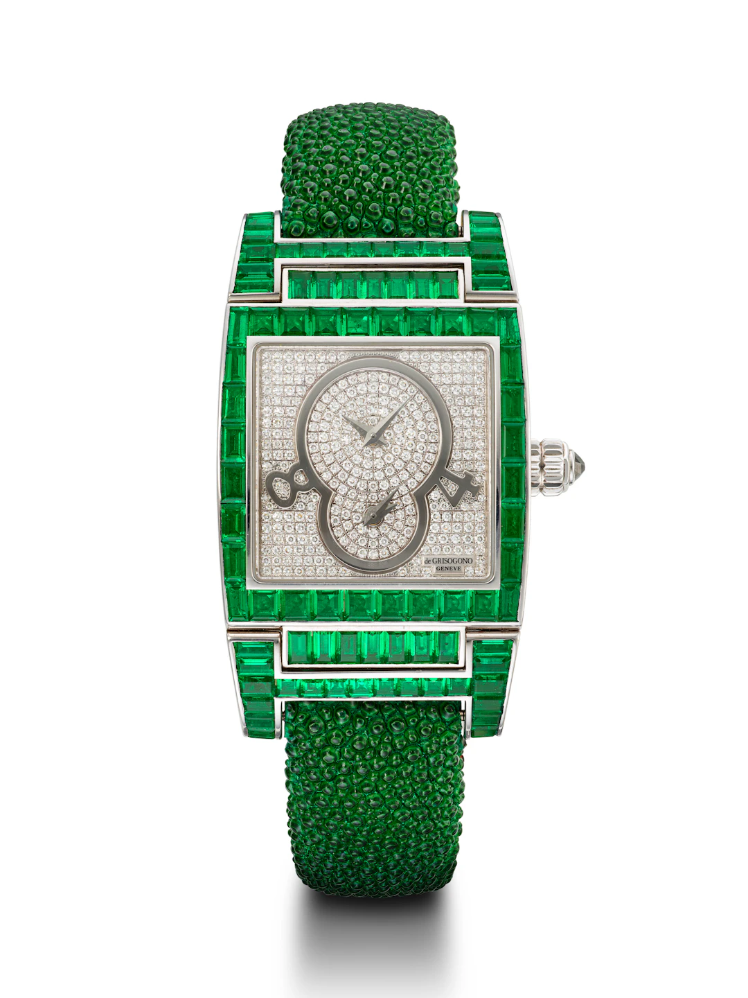 De Grisogono, White Gold, Diamond and Emerald-Set 'Instrumentino'