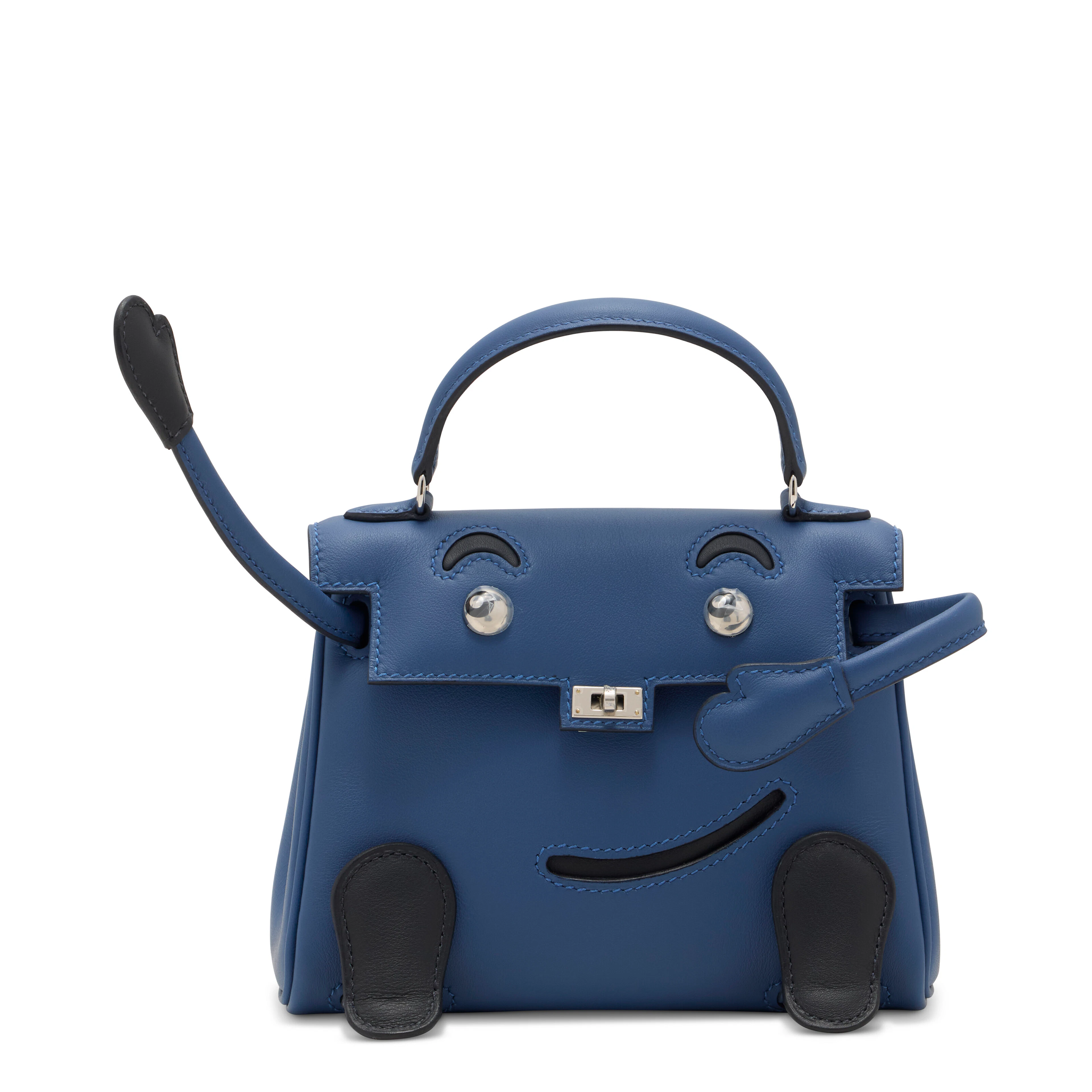 A LIMITED EDITION BLEU TIE & CABAN SWIFT LEATHER QUELLE IDOLE WITH