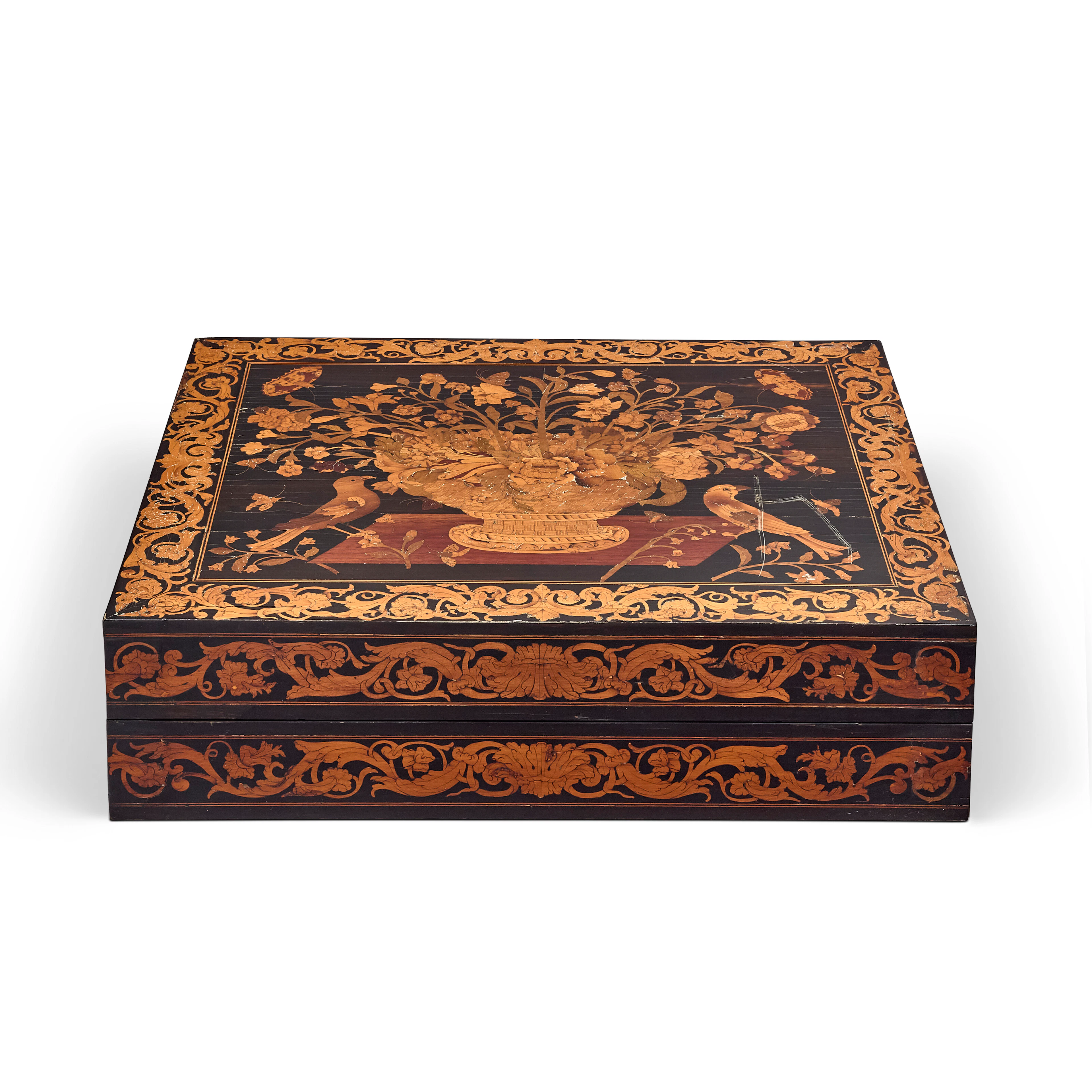 Coffret Formant Jeu De Tric-Trac D'époque Louis Xiv