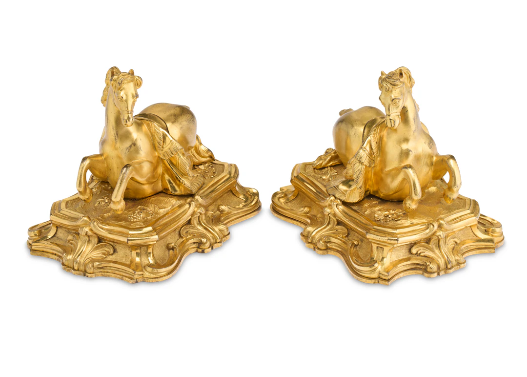 A Pair of French Ormolu Presse-Papiers