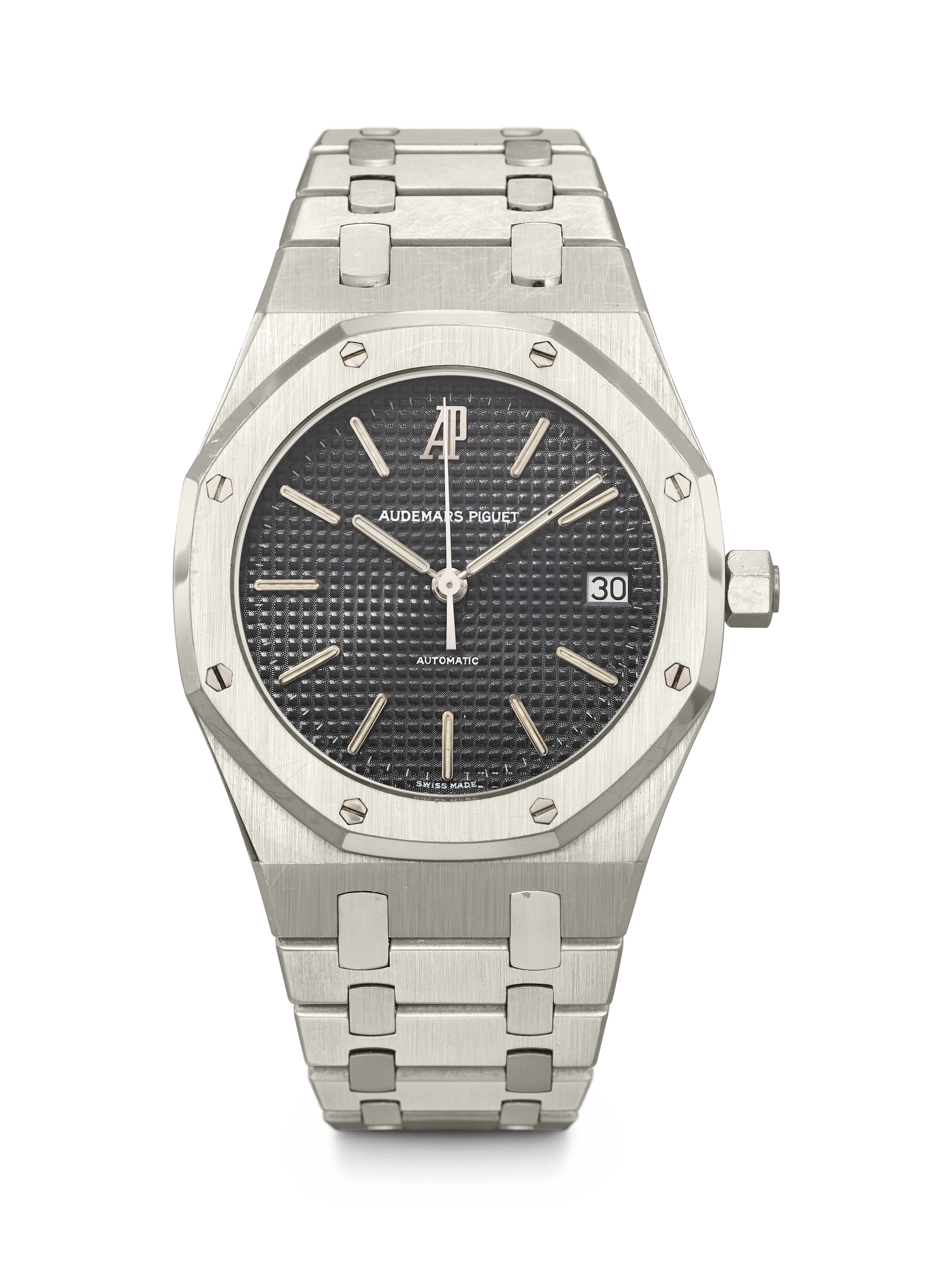 AUDEMARS PIGUET. A RARE AND ICONIC STAINLESS STEEL AUTOMATIC WRISTWATCH