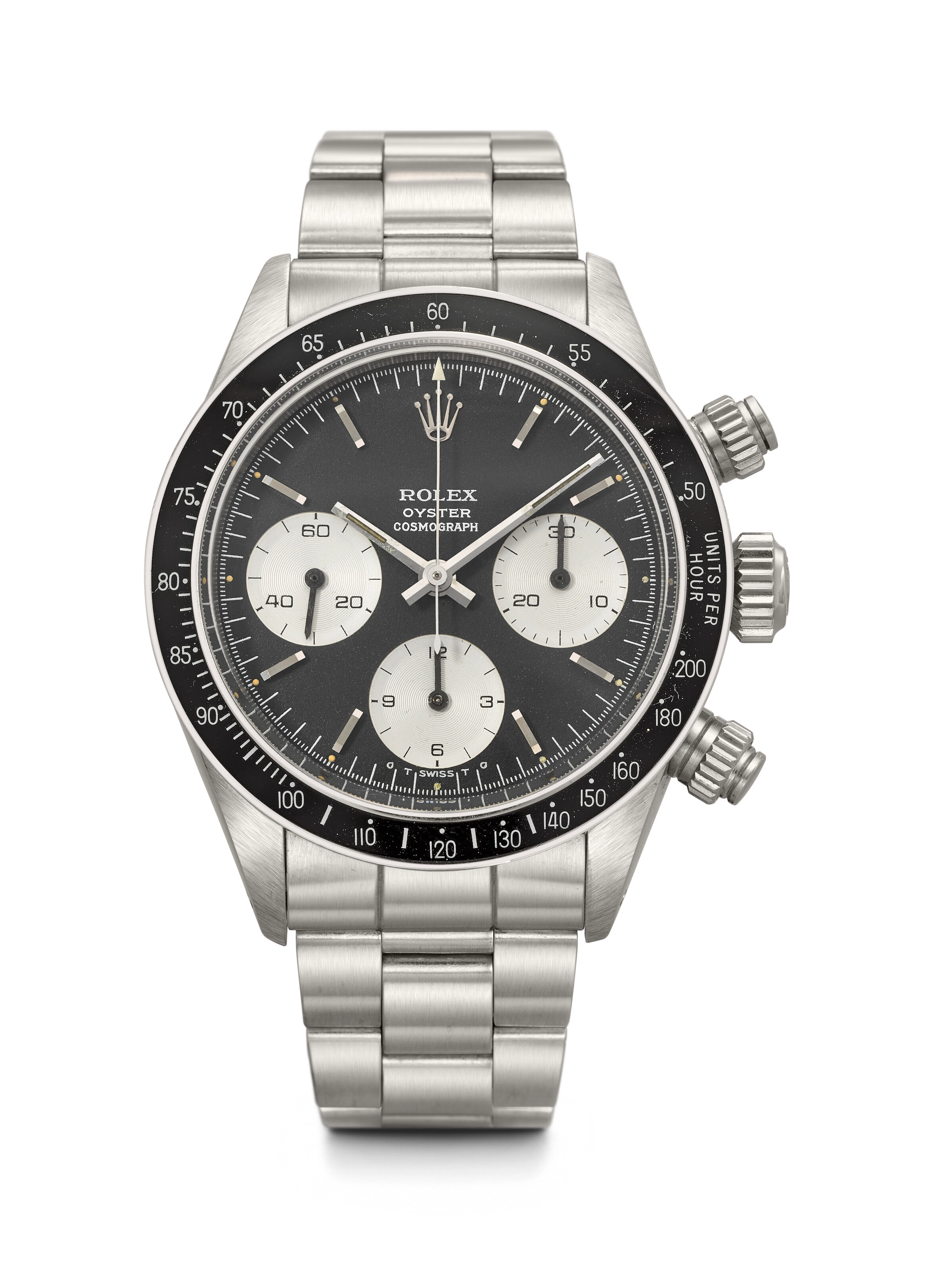 ROLEX. AN ICONIC STAINLESS STEEL CHRONOGRAPH WRISTWATCH WITH BRACELET