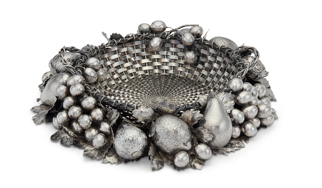 An Italian Silver Centerpiece Basket