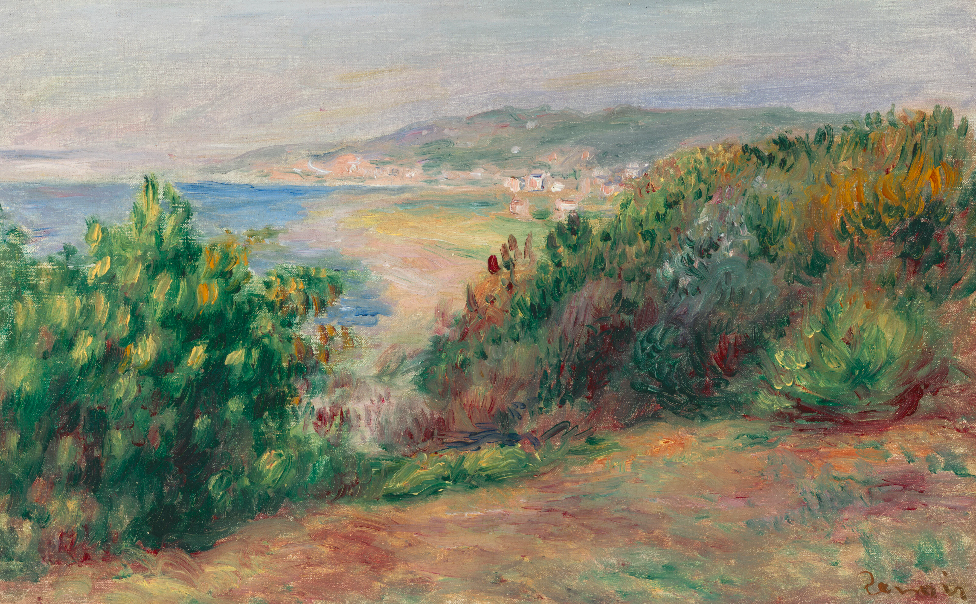 PIERRE-AUGUSTE RENOIR (1841-1919) Paysage de bord de mer
