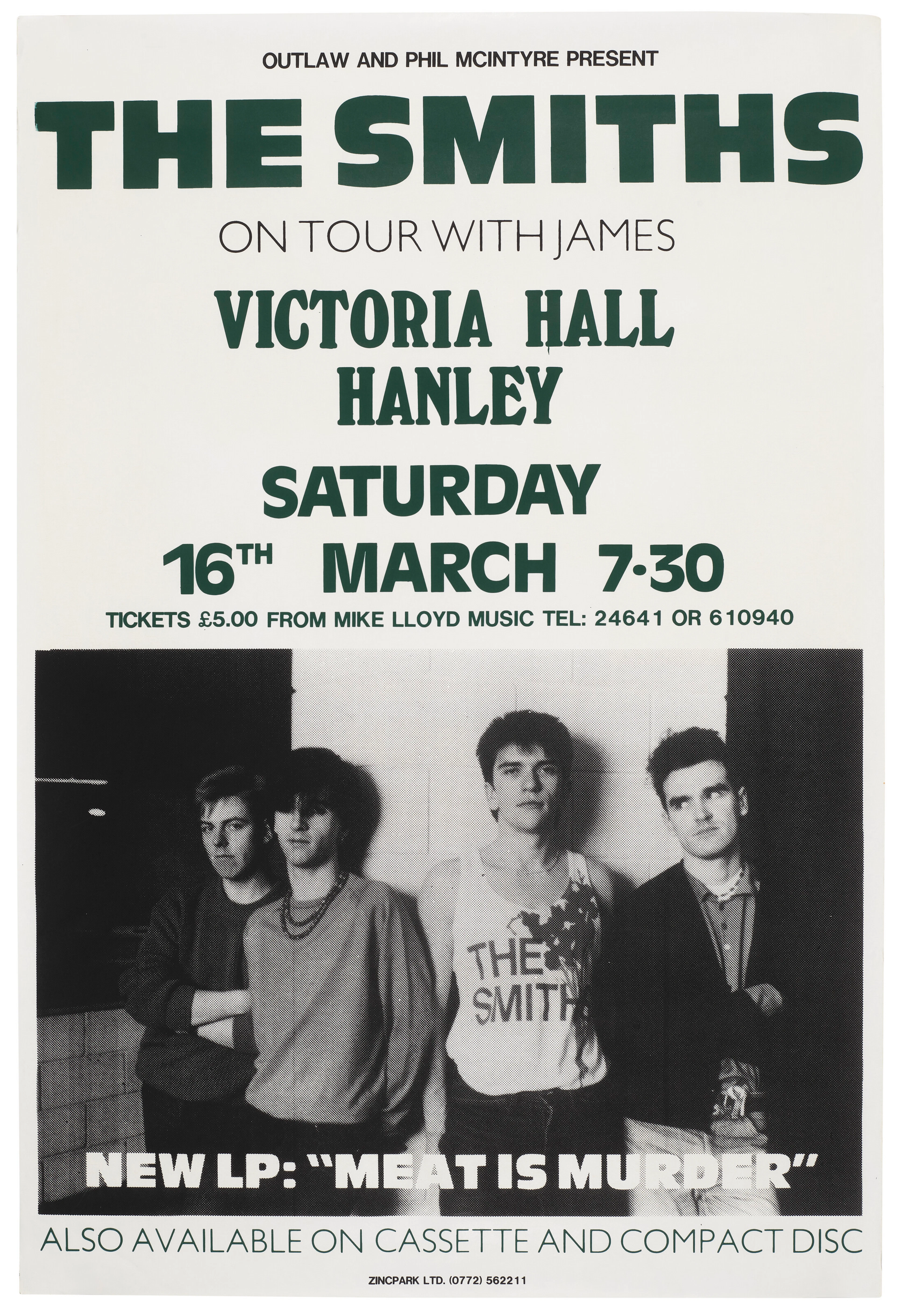 The Smiths: a Uk Concert Poster, 1985
