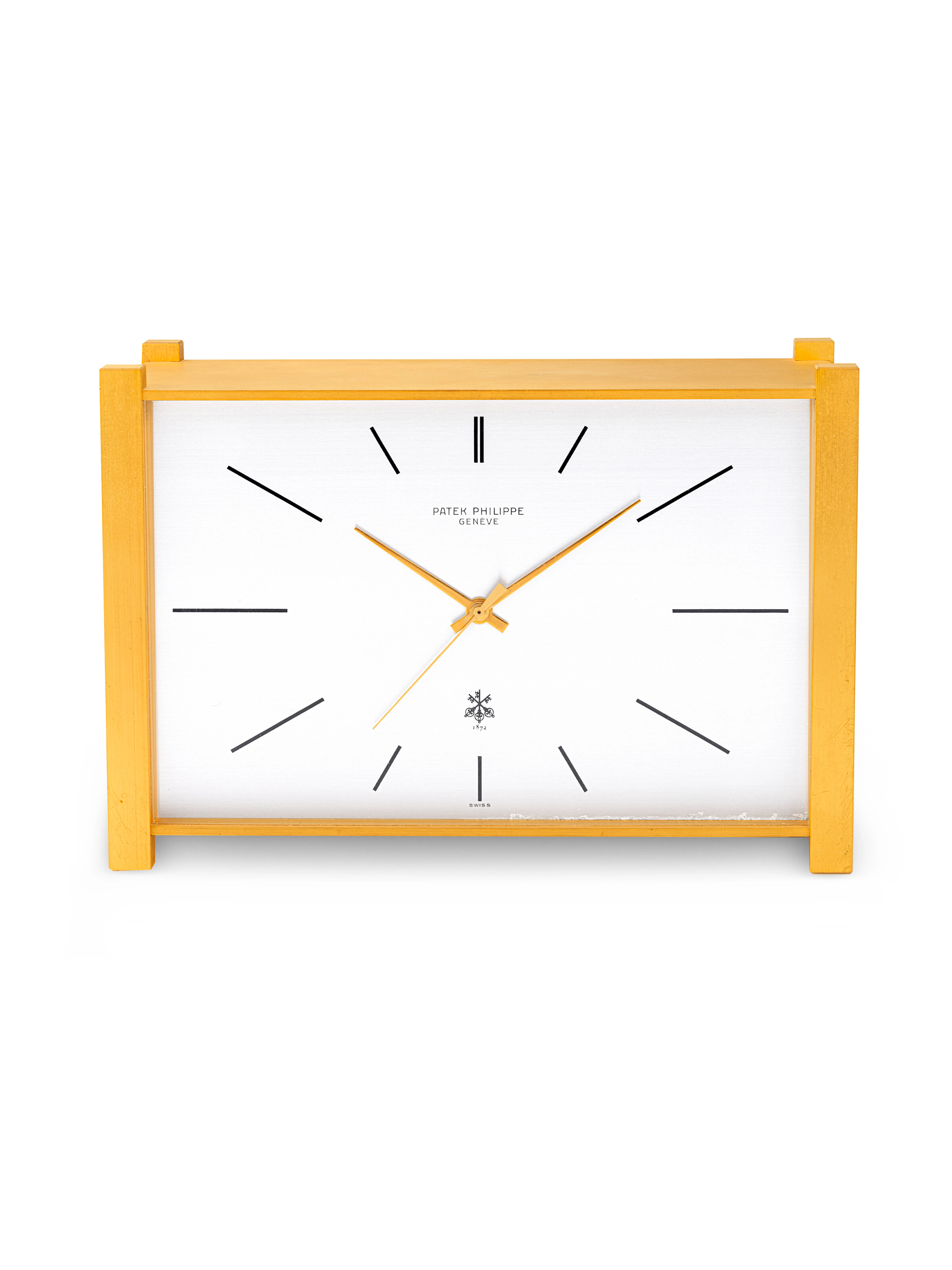 Patek Philippe, Gilt Brass Table Clock, Ref. 1000N