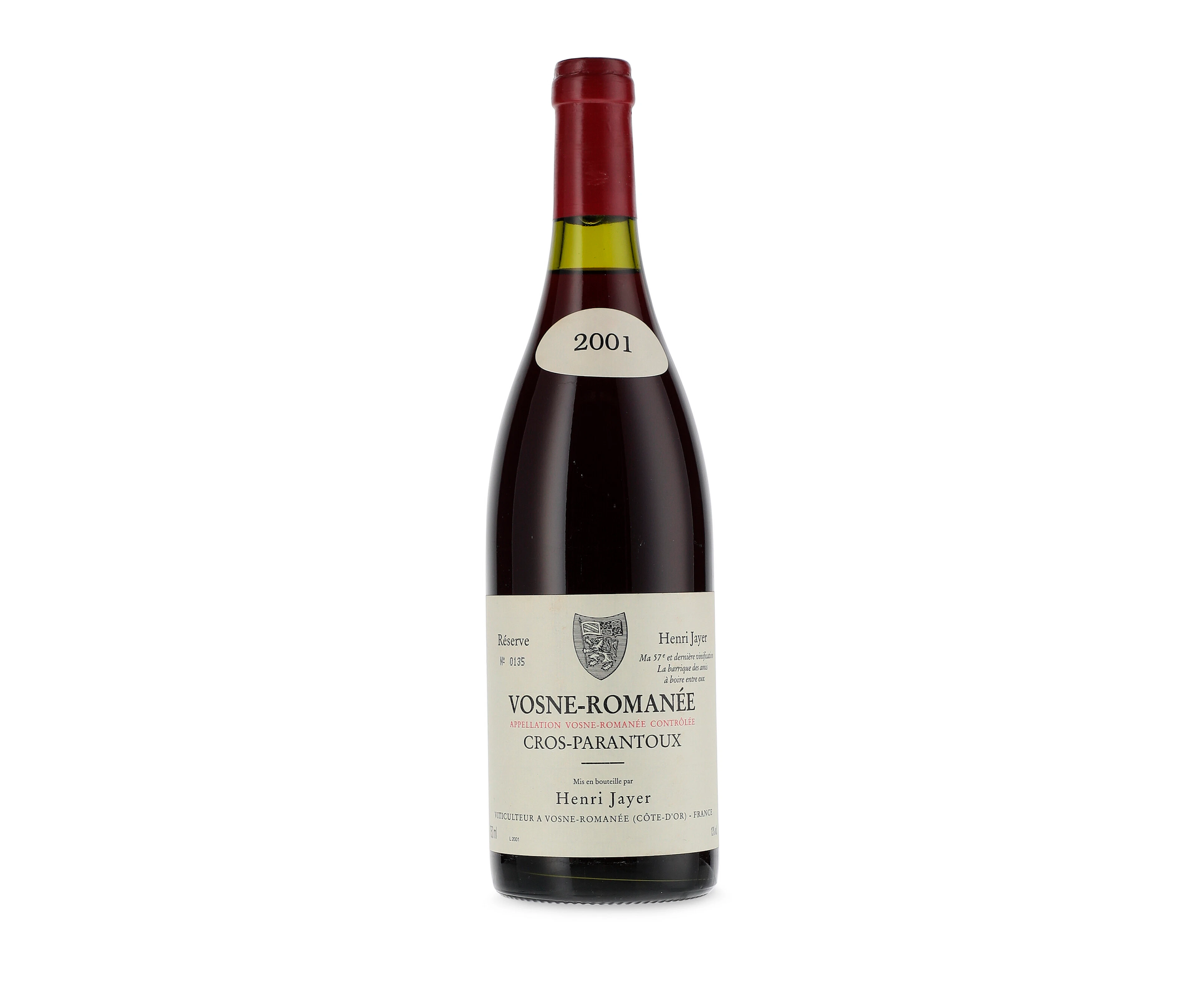Henri Jayer, Vosne-Romanée Cros Parantoux 2001