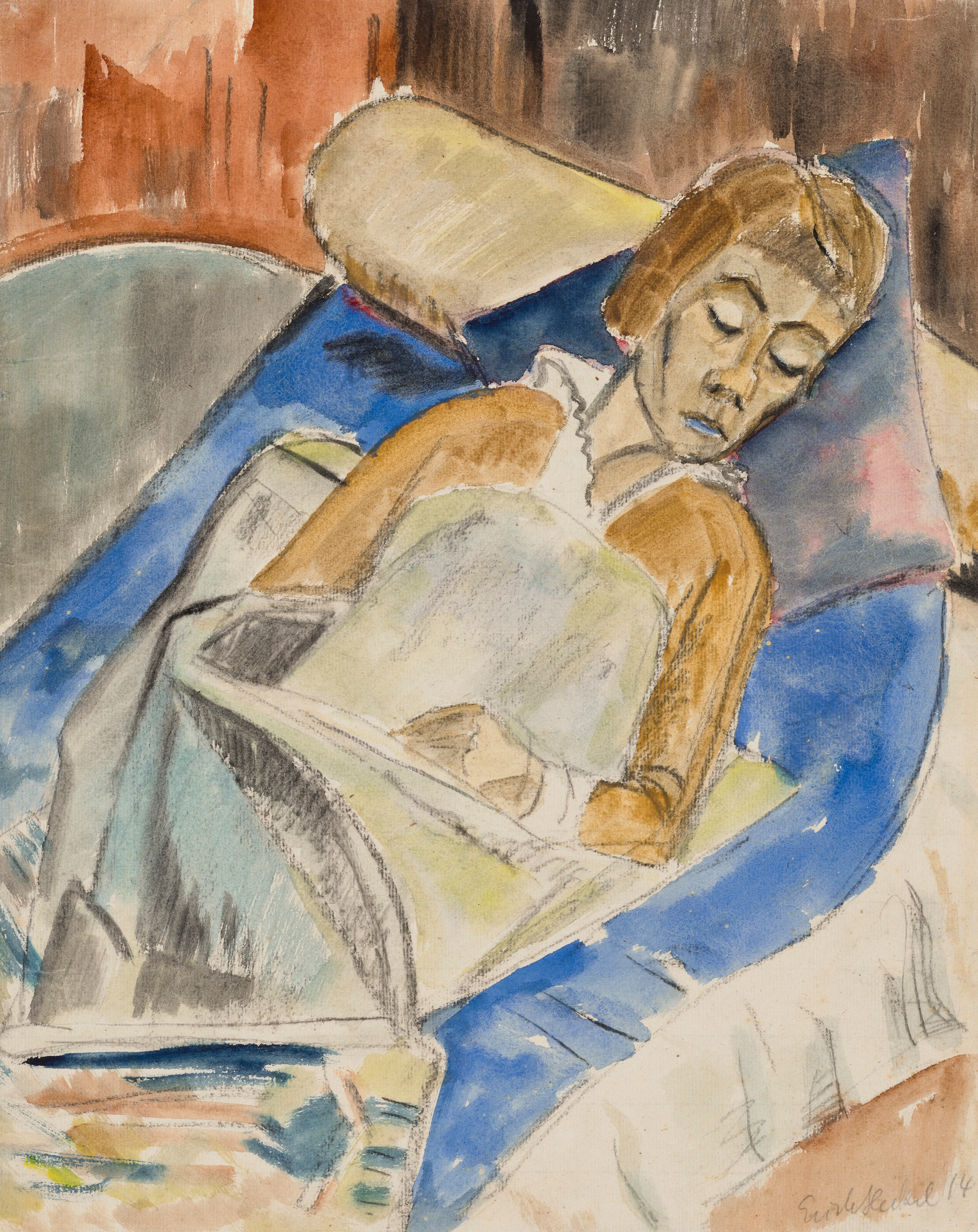 ERICH HECKEL (1883-1970) Schlafende