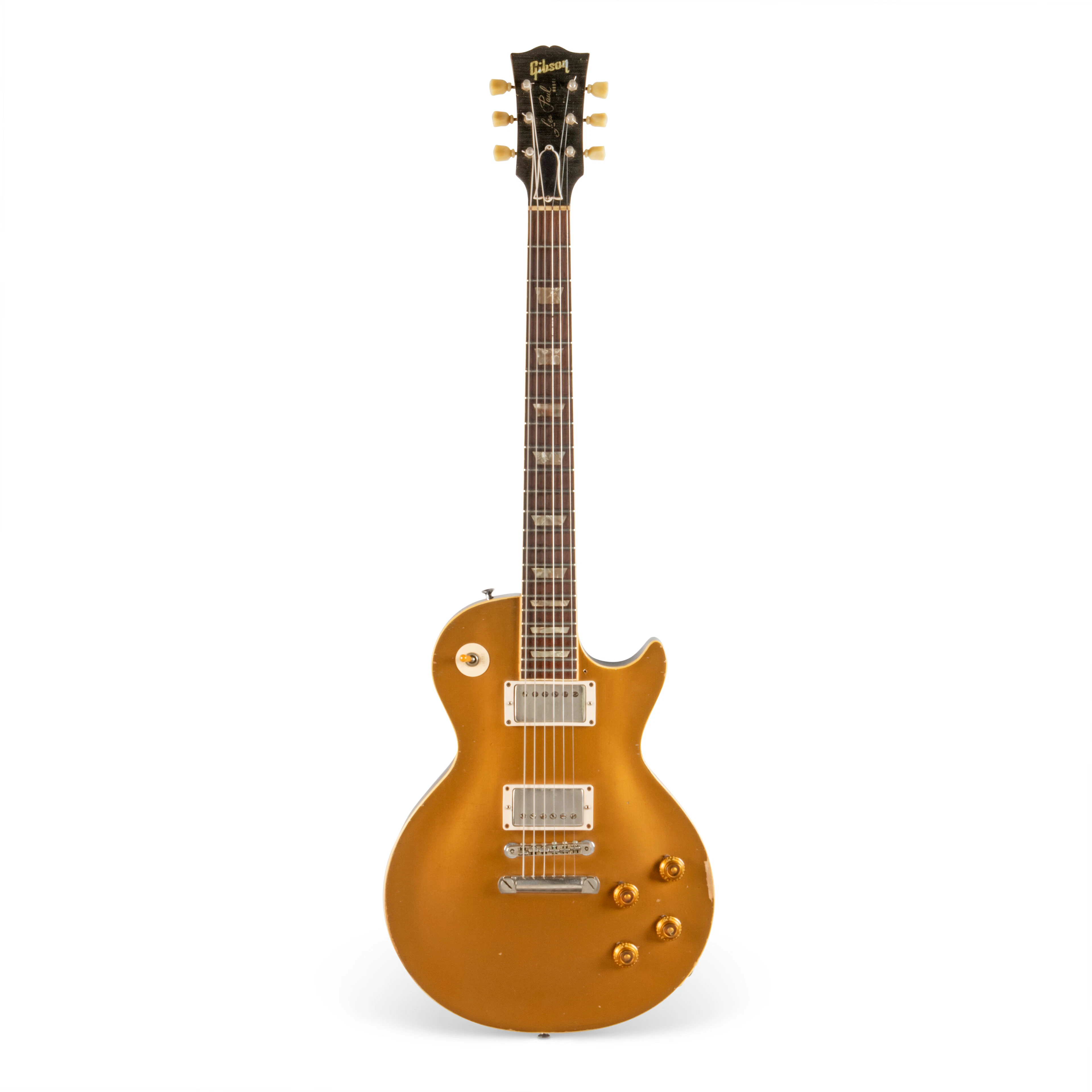 A Solid-Body Electric Guitar, Les Paul Gold Top