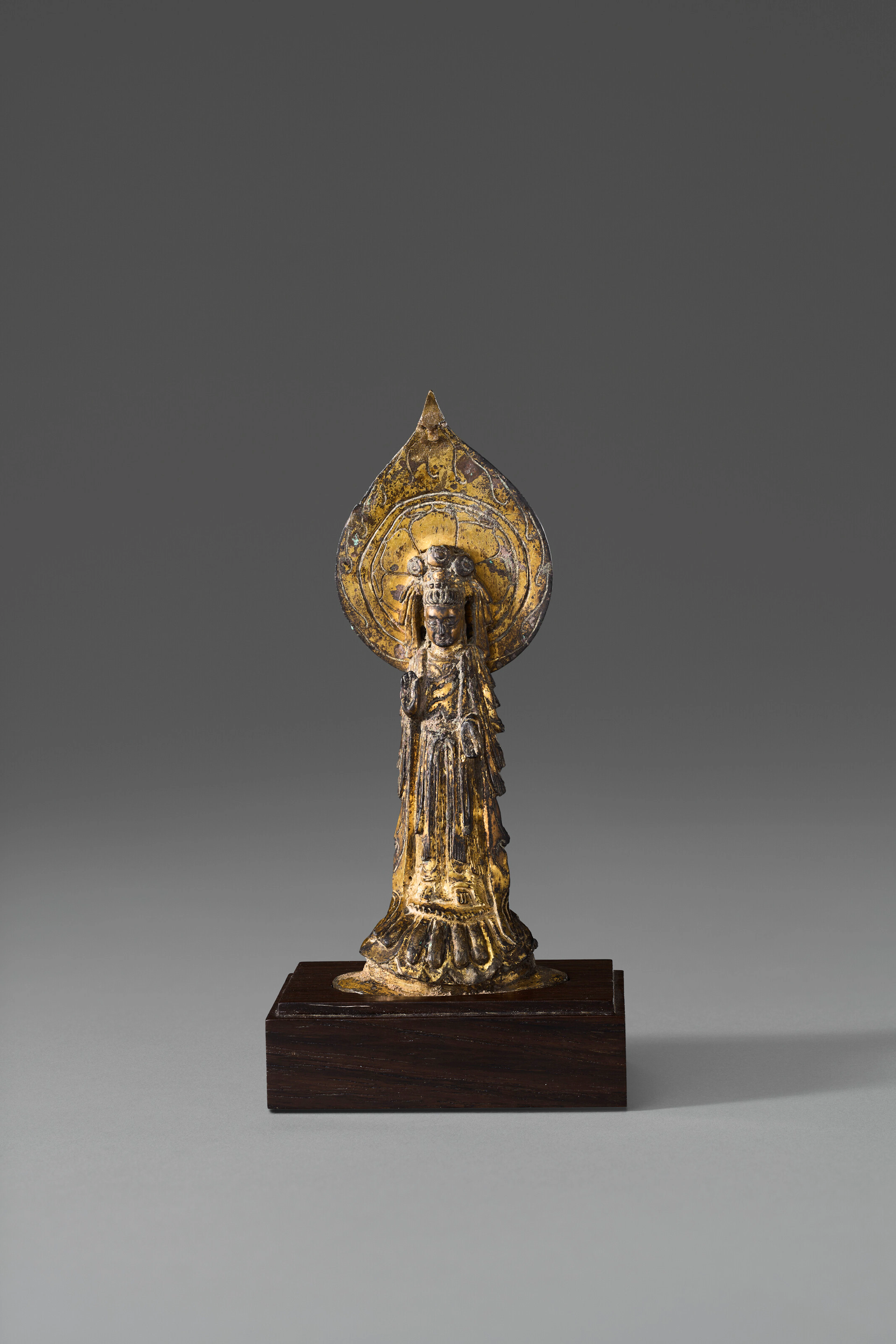 A Gilt-Bronze Figure of a Standing Bodhisattva