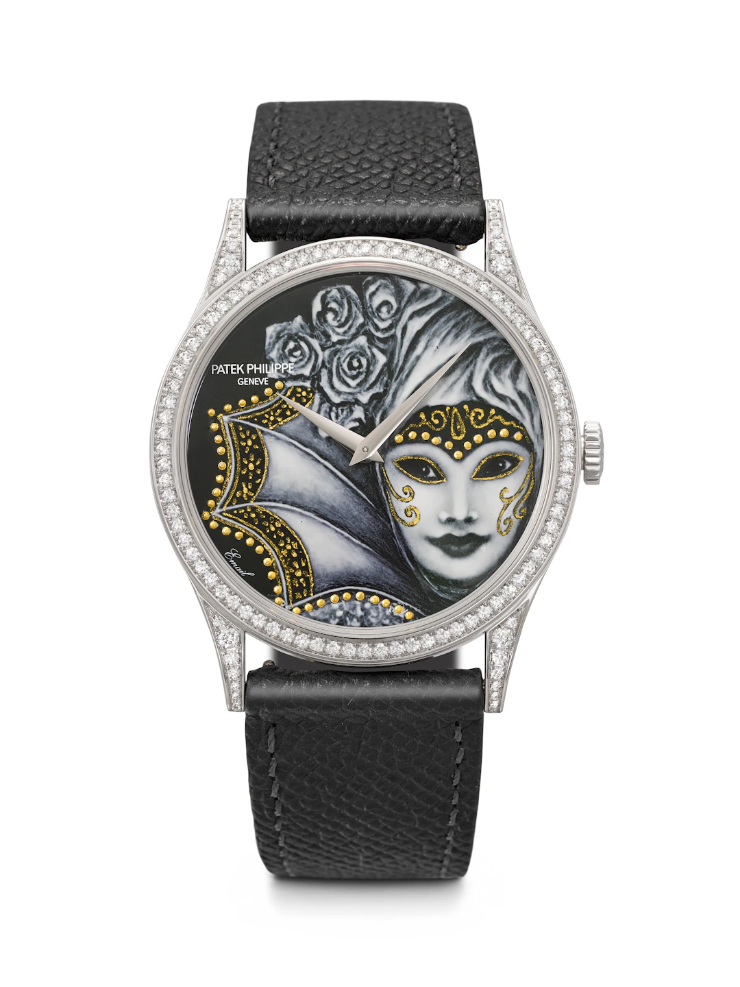 Patek Philippe. An Attractive 18K White Gold and Diamond-Set Limited