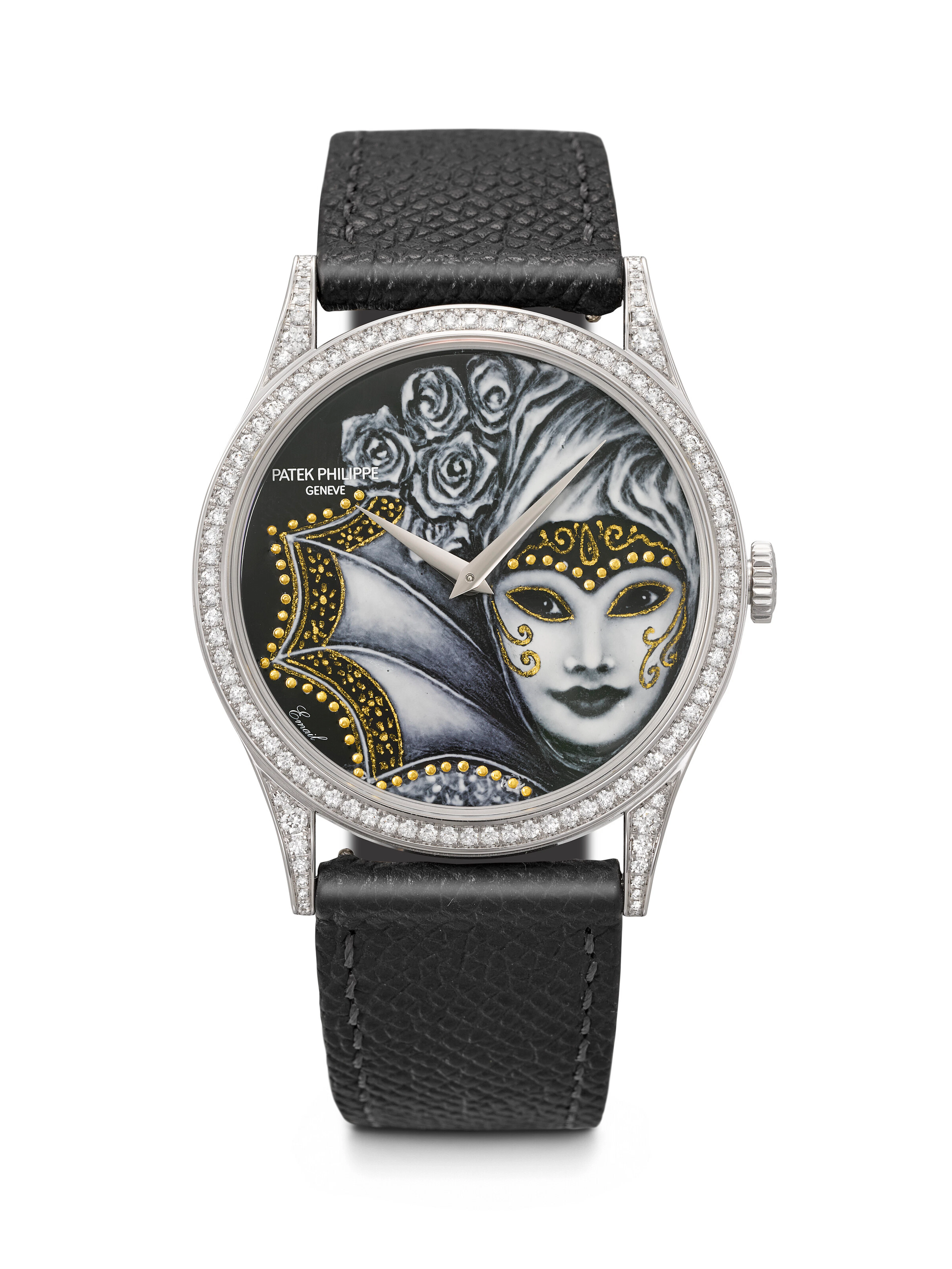 Patek Philippe. An Attractive 18K White Gold and Diamond-Set Limited