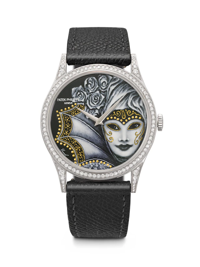 Patek Philippe. An Attractive 18K White Gold and Diamond-Set Limited