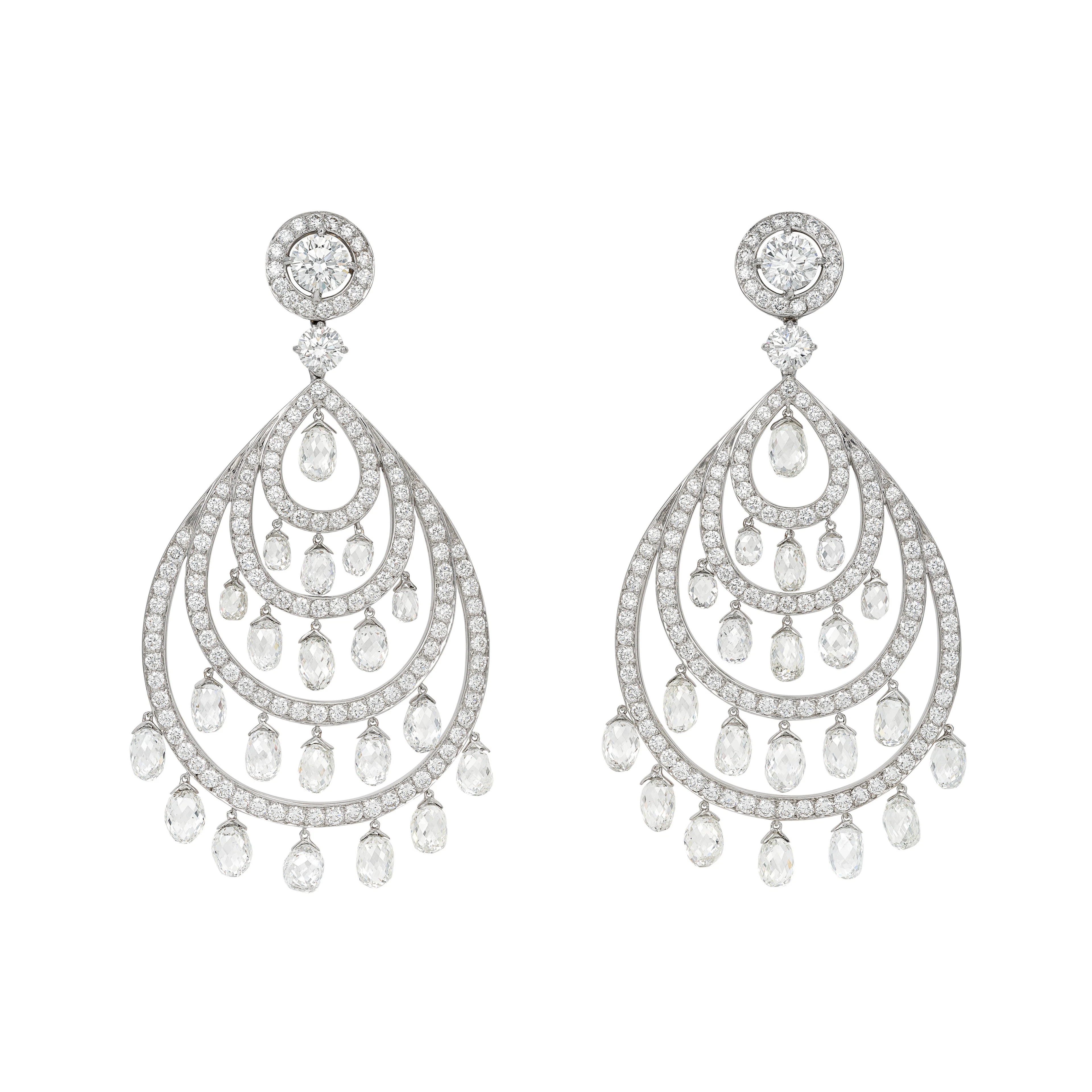 Boucheron Pair of Diamond 'Cinna Pampilles' Earrings