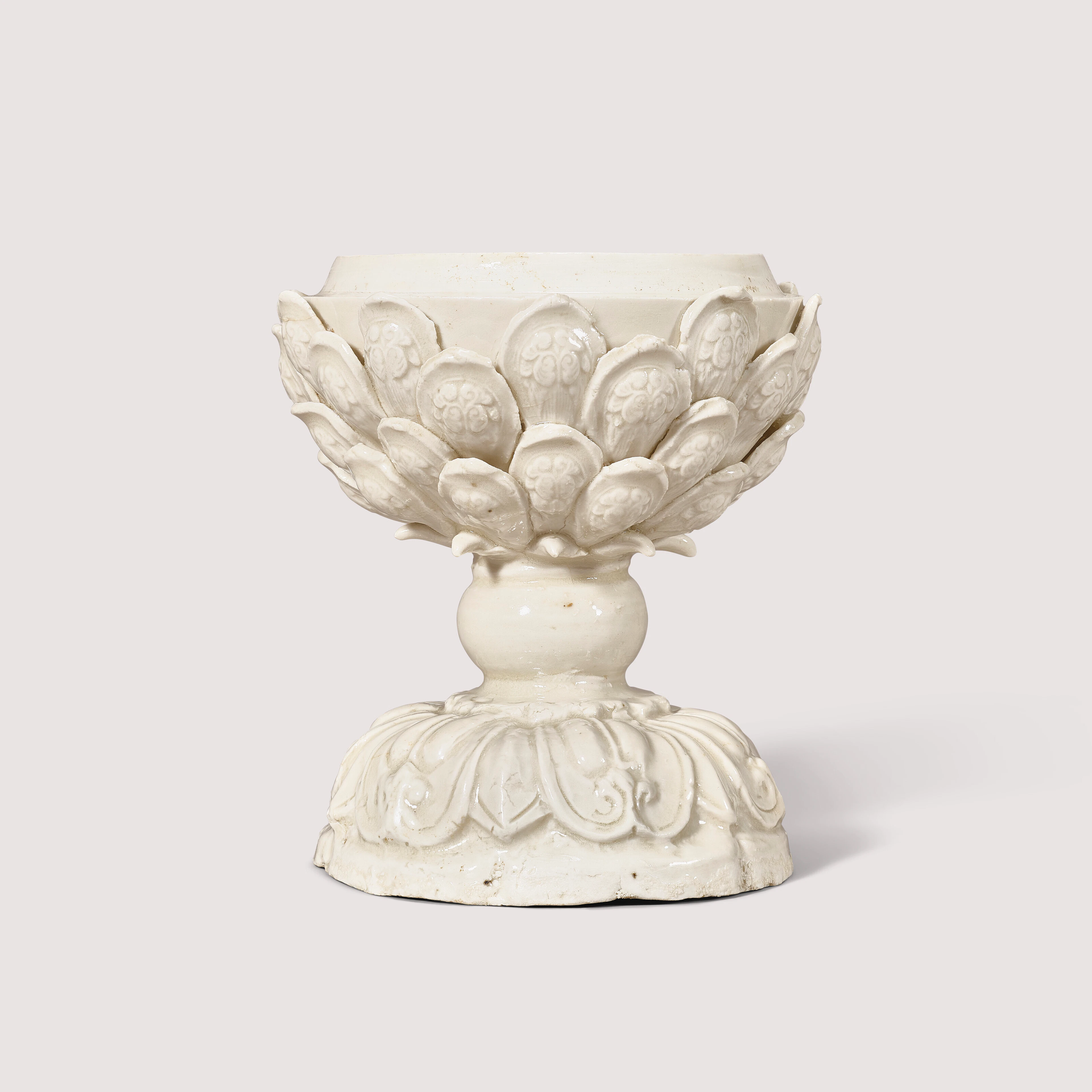 An Extremely Rare Ding ‘Lotus’ Form Censer