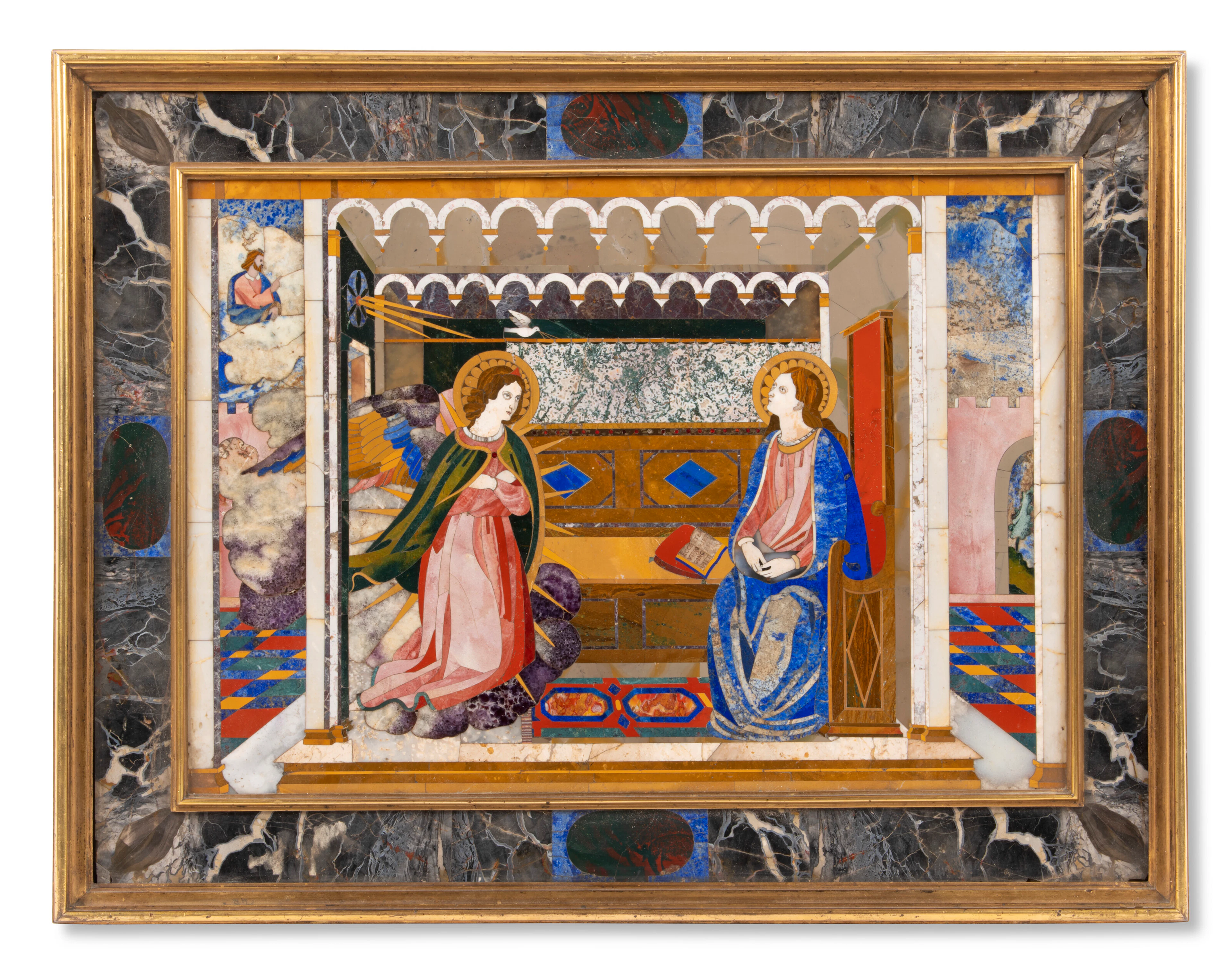 An Italian Pietra Dura Plaque
