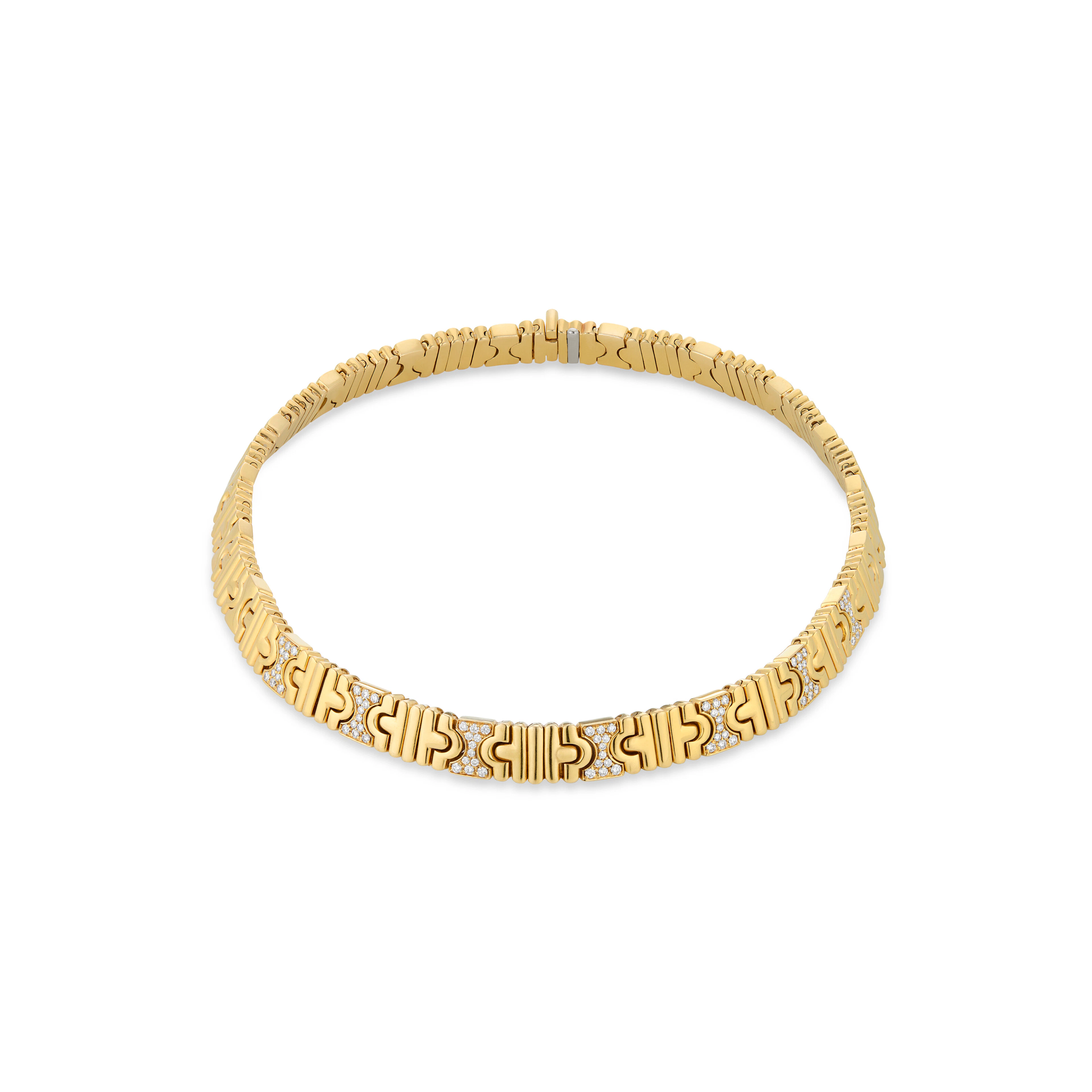 Bulgari Diamond and Gold 'Parentesi' Necklace