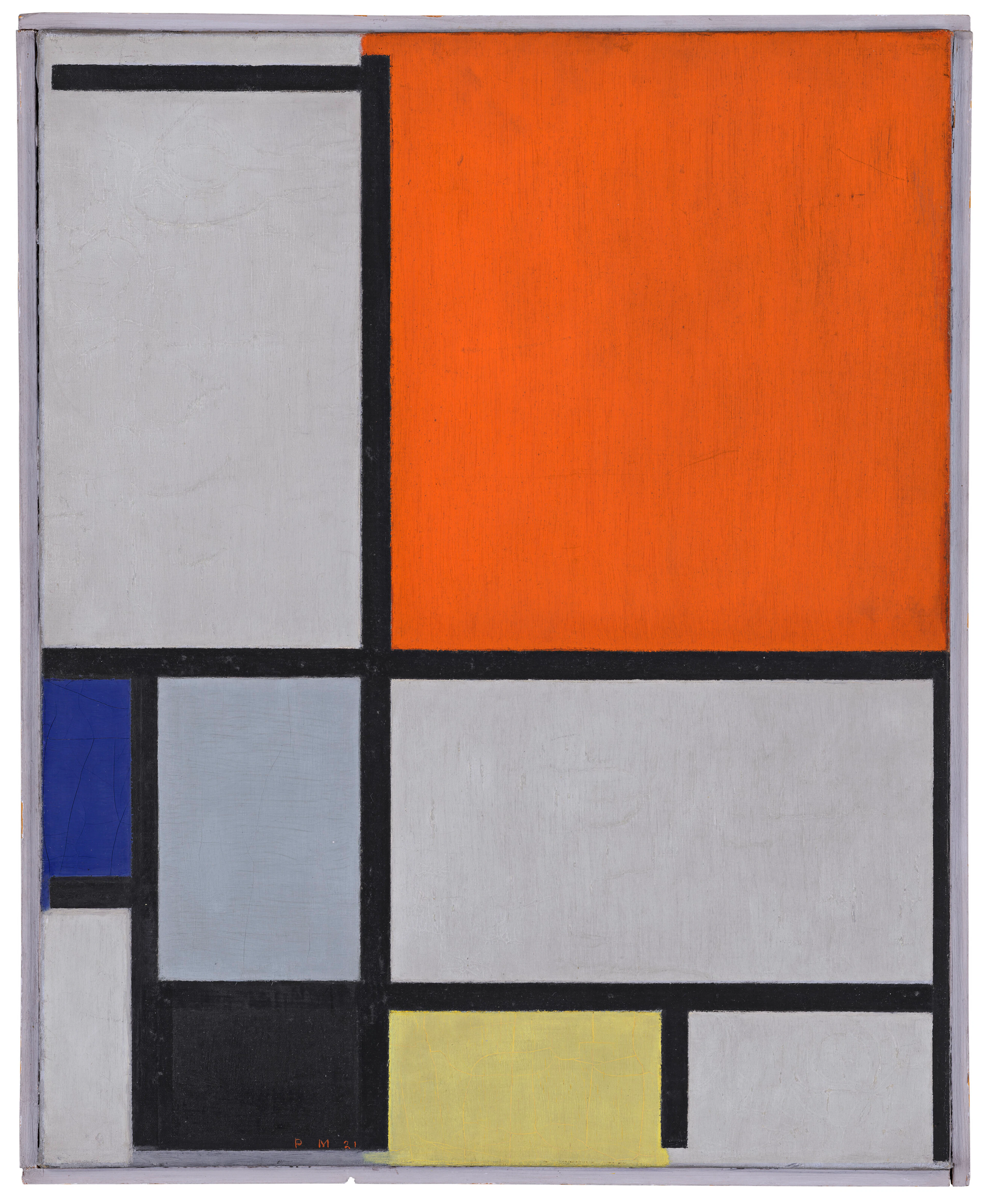 PIET MONDRIAN (1872-1944) Composition with Large Red Plane, Blue