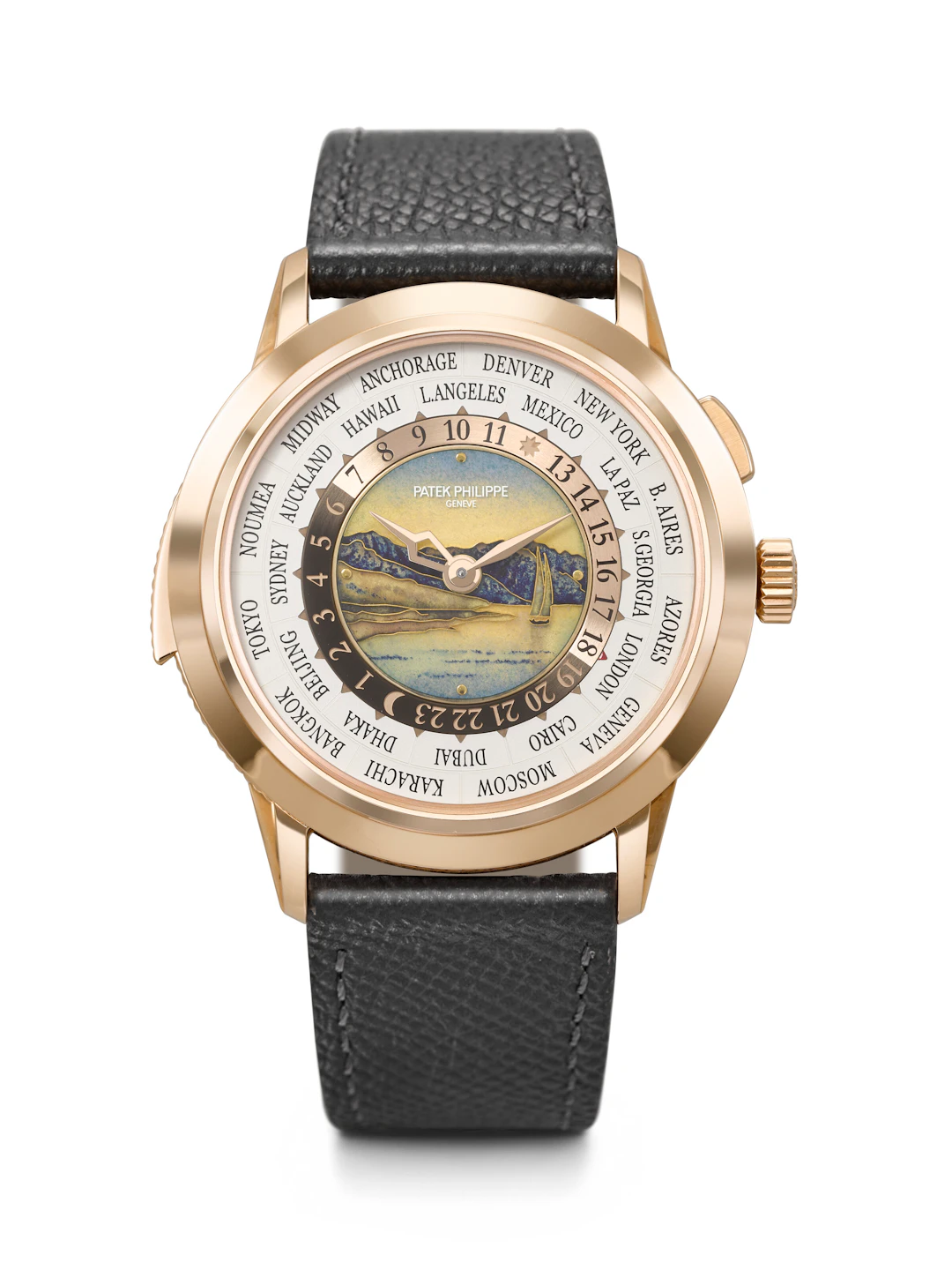 Patek Philippe. An Extremely Rare and Gorgeous 18K Pink Gold Automatic