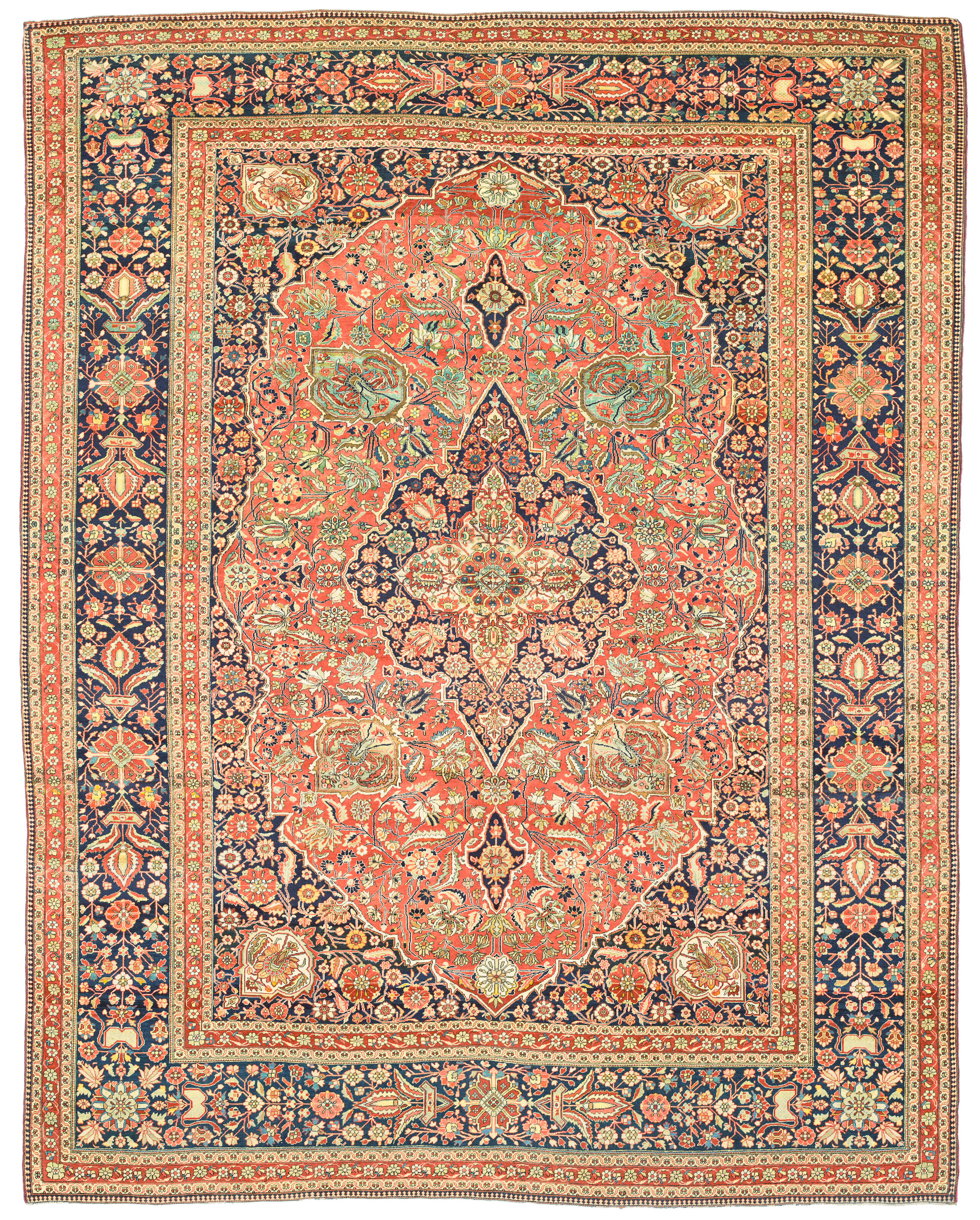 A KASHAN 'MOHTASHAM' CARPET