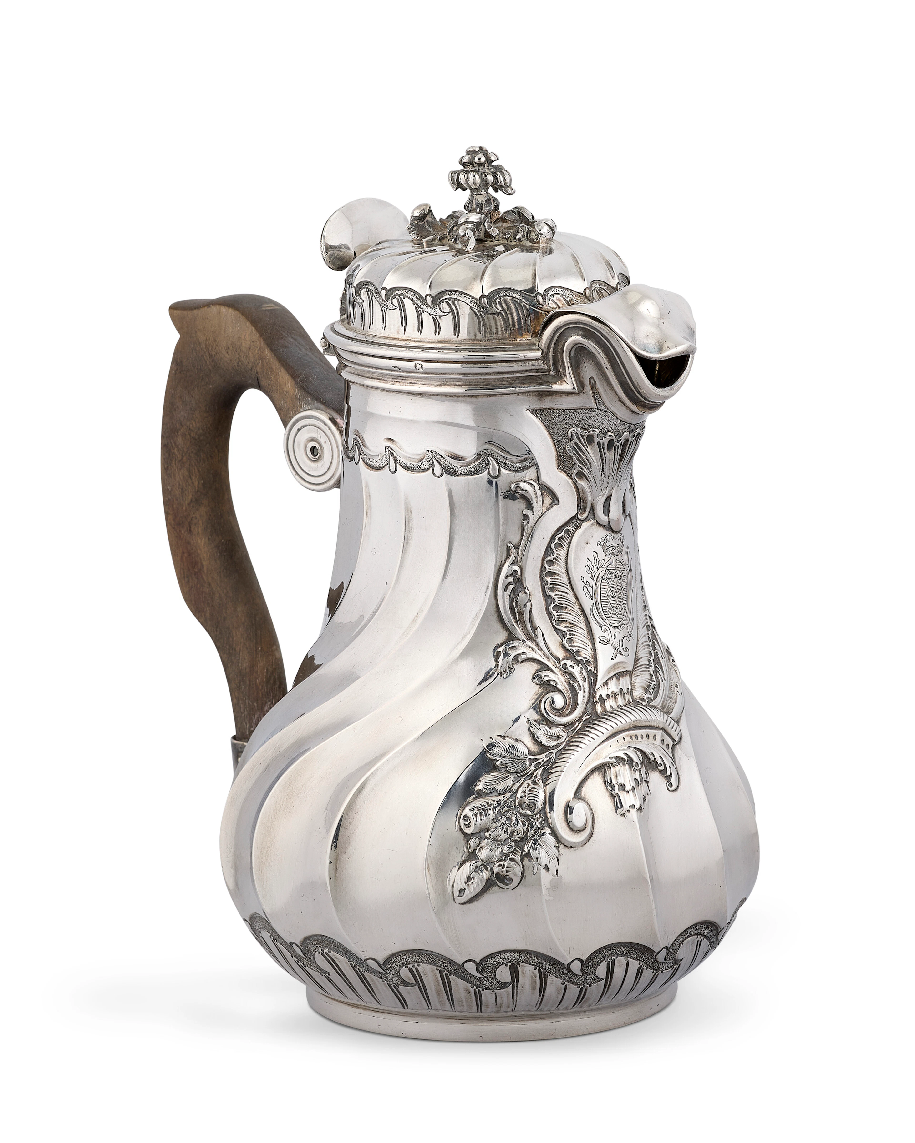 Verseuse Marabout En Argent D'époque Louis Xv