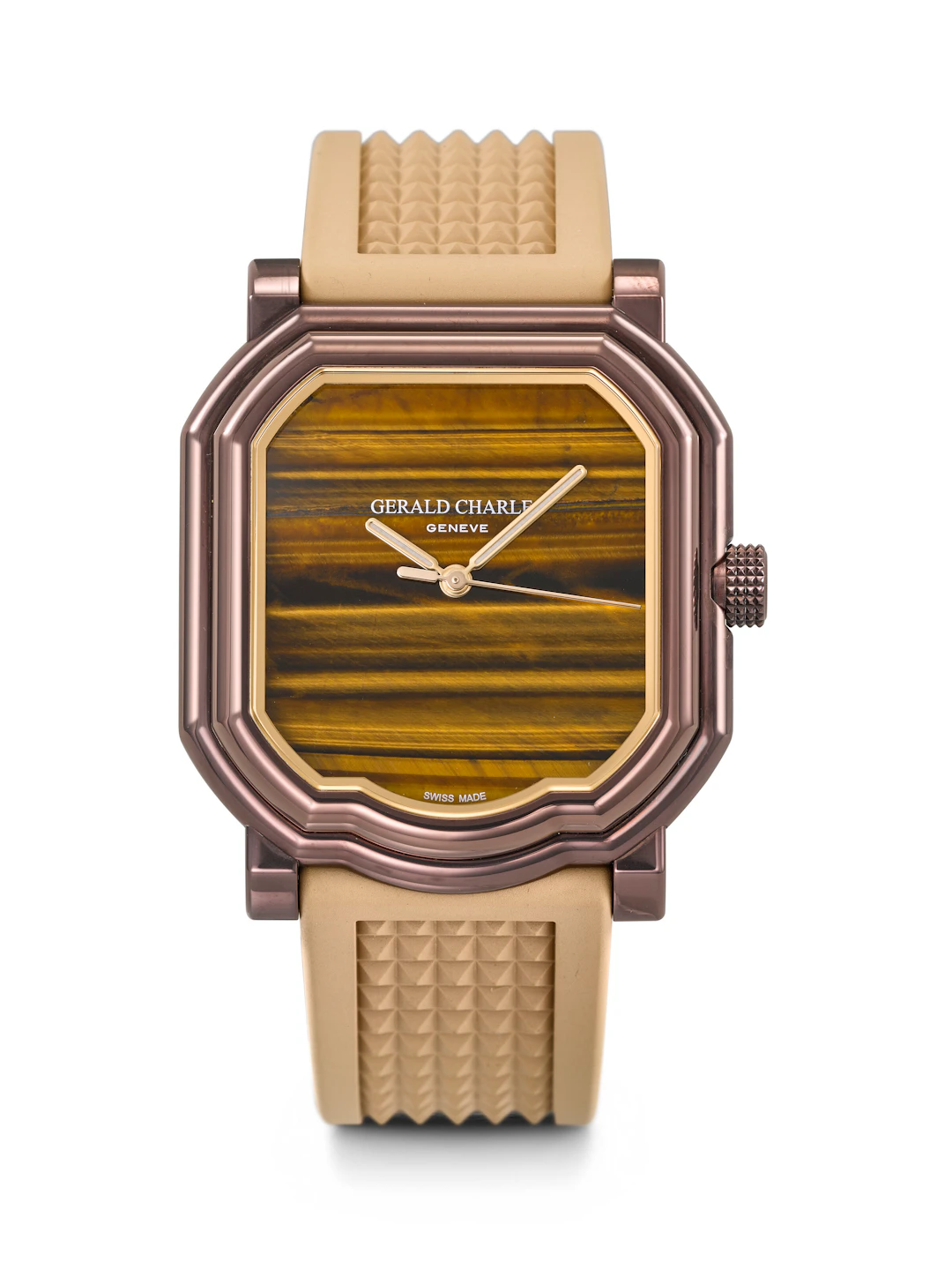 Gerald Charles. A Highly Attractive Brown Colormix Stainless Steel