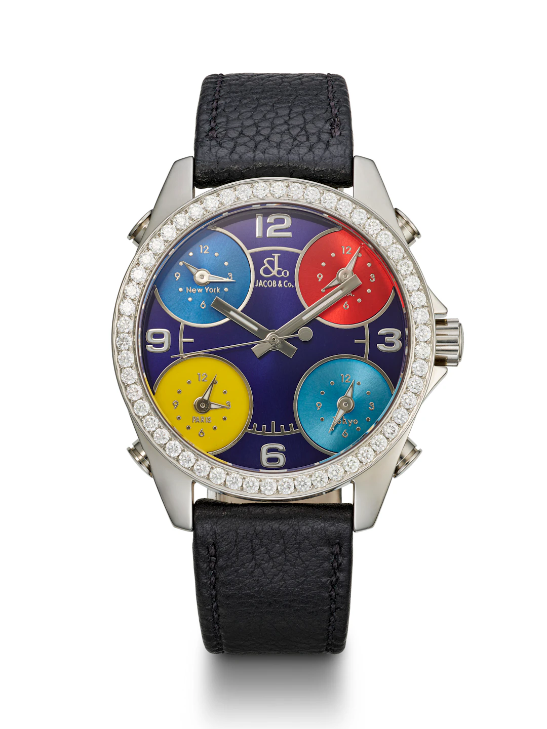 Jacob & Co., Stainless Steel and Diamond-Set 'Five Zime Zone'