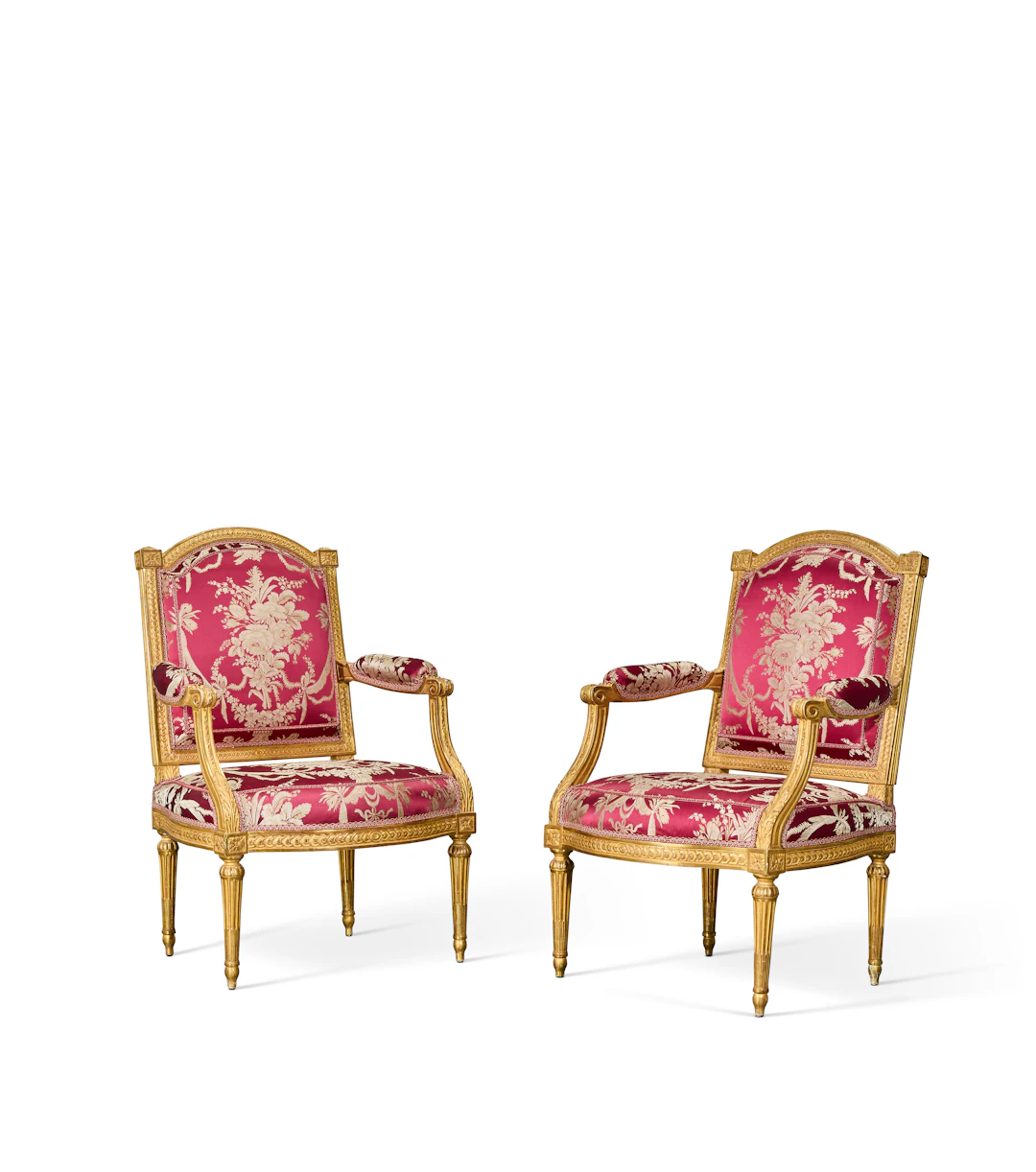 Paire De Fauteuils D’epoque Louis Xvi