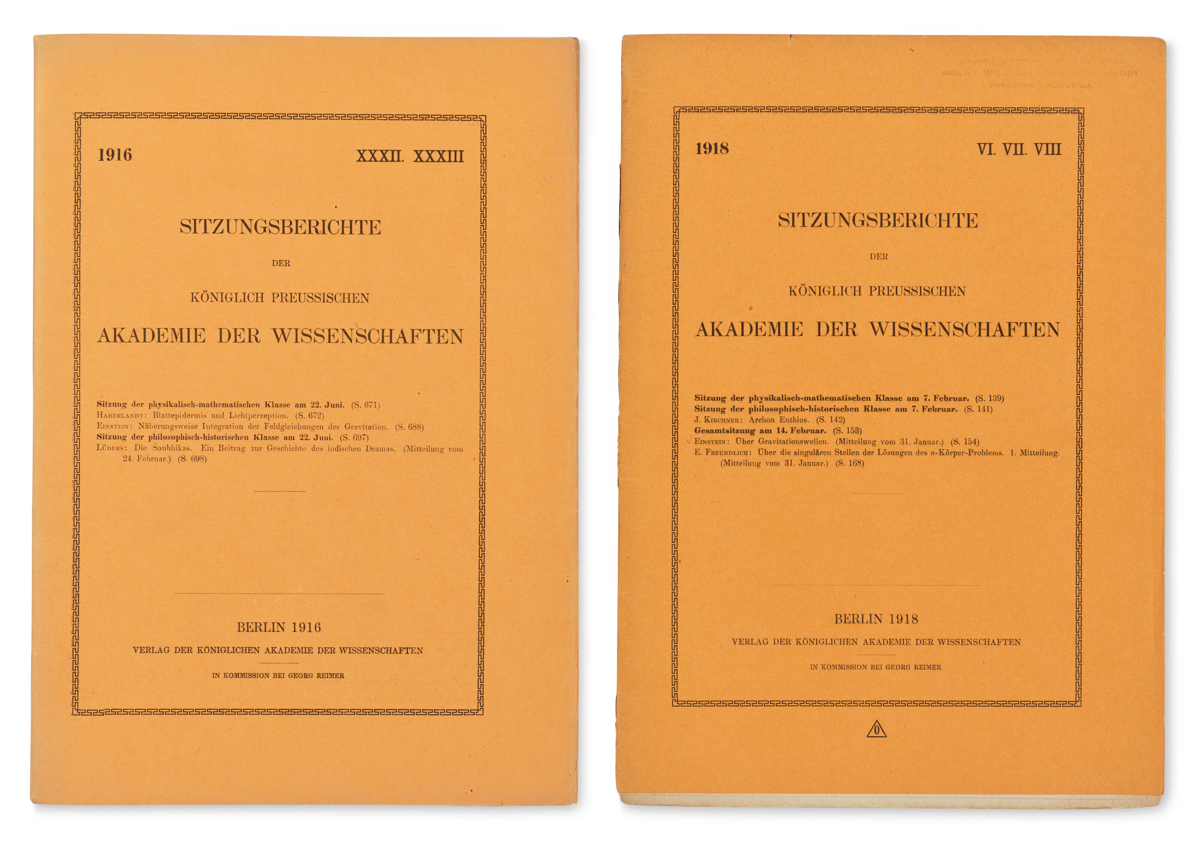 Einstien's First Two Papers on Gravitational Waves: "Näherungsweise