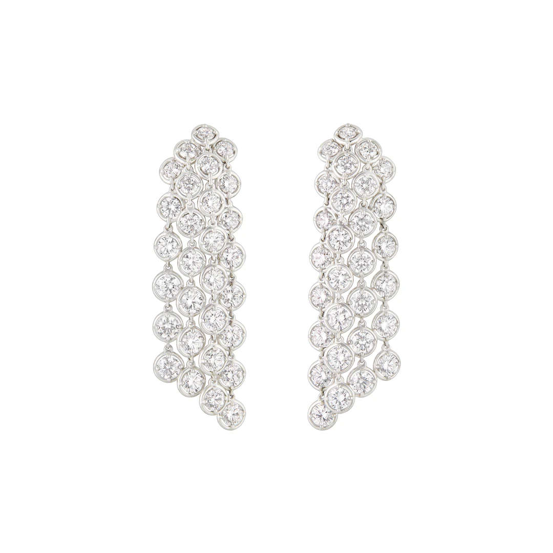 Van Cleef & Arpels Diamond 'Palmyre' Earrings