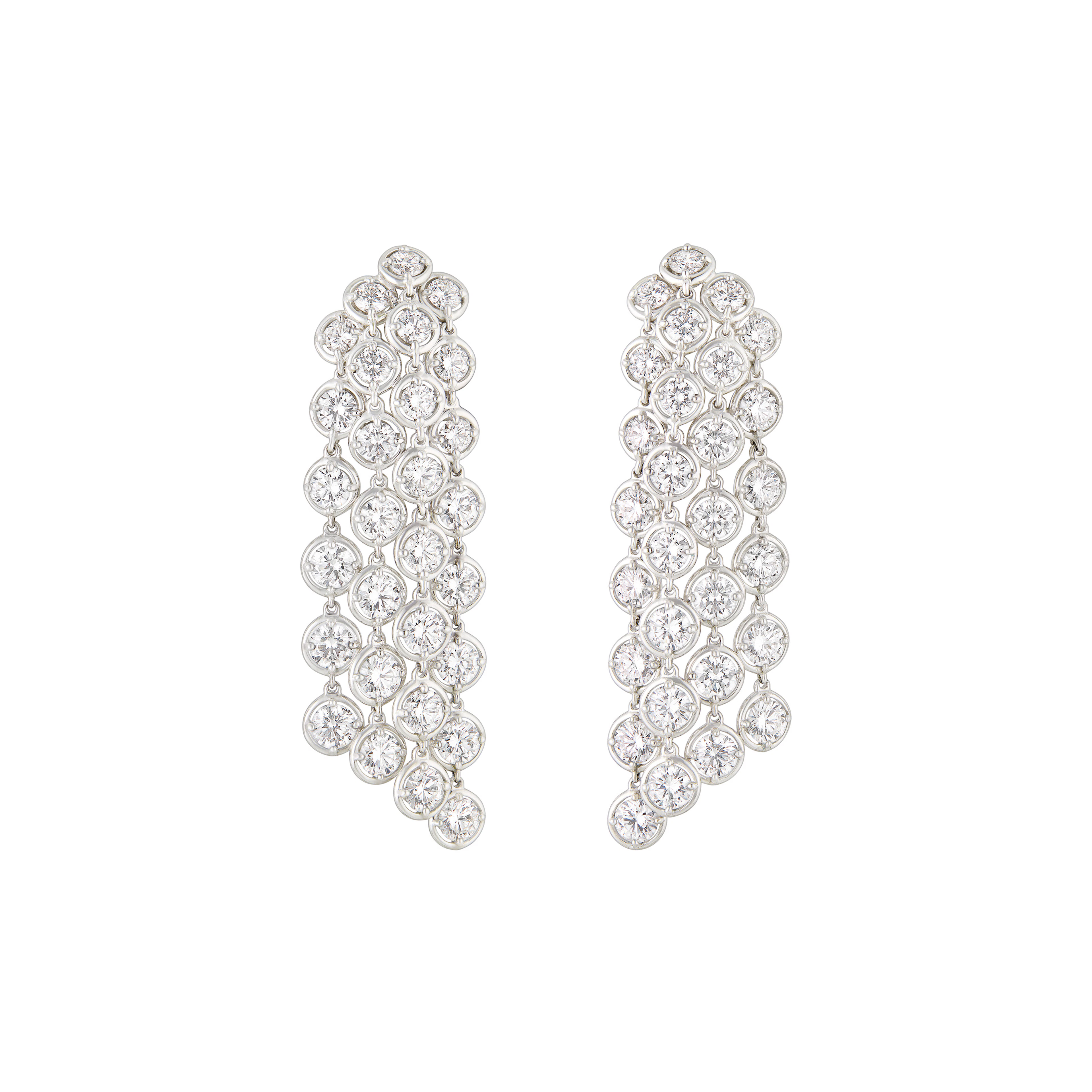 Van Cleef & Arpels Diamond 'Palmyre' Earrings